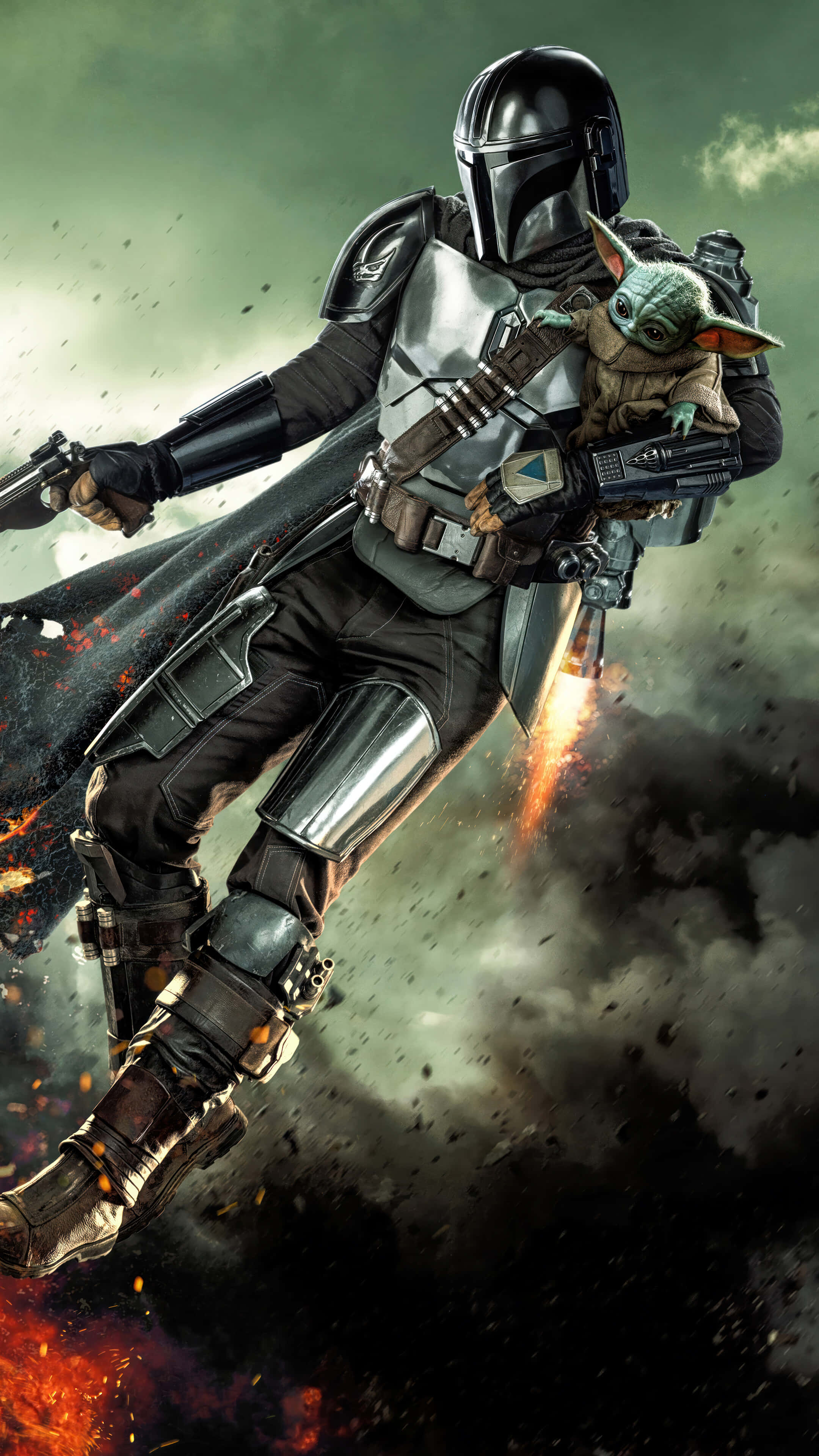 Mandalorian Season 3, Mandalorian, full armor, 4K Phone Wallpaper