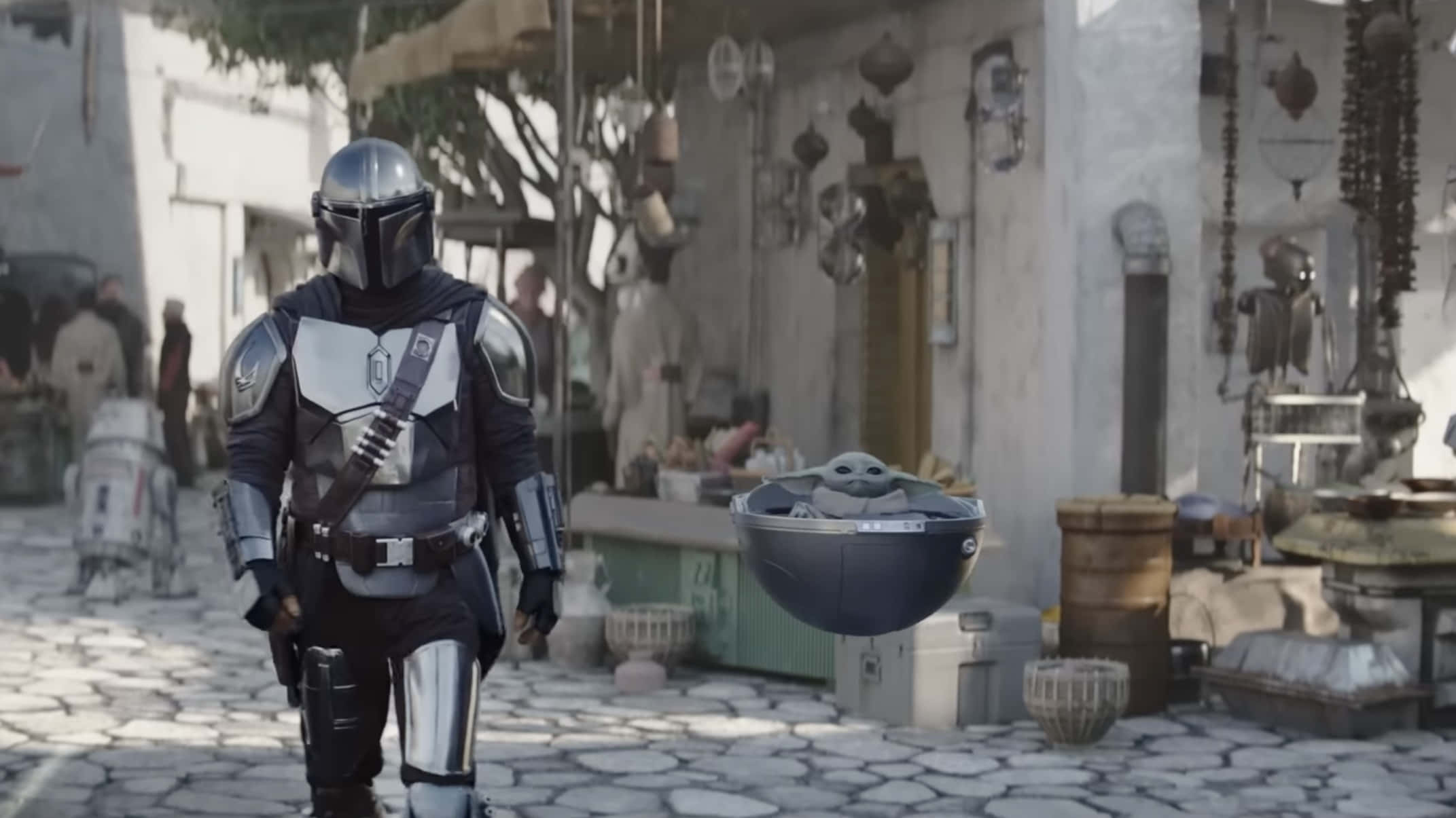 Mandalorian Season 3, Mandalorian warrior, baby, Full HD Desktop Wallpaper