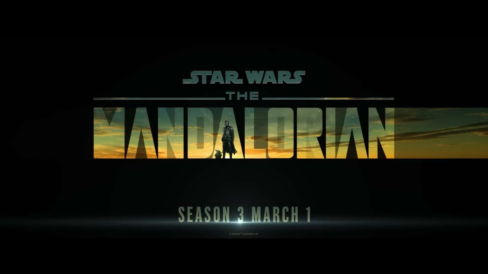 Mandalorian Season 3, The Mandalorian, sunset sky, Full HD Desktop Wallpaper