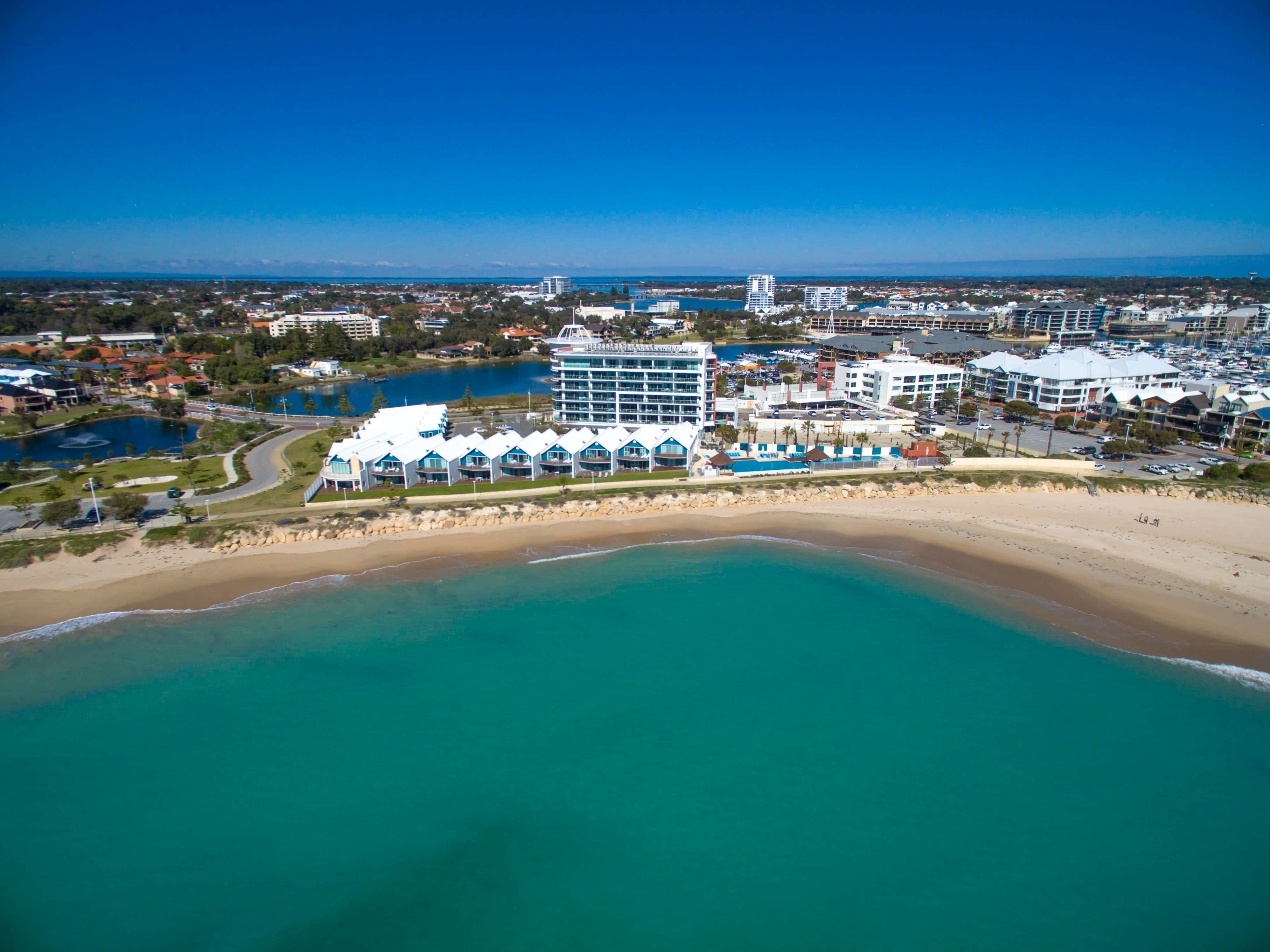 Mandurah, coastal town, turquoise waters, 4K Desktop Wallpaper