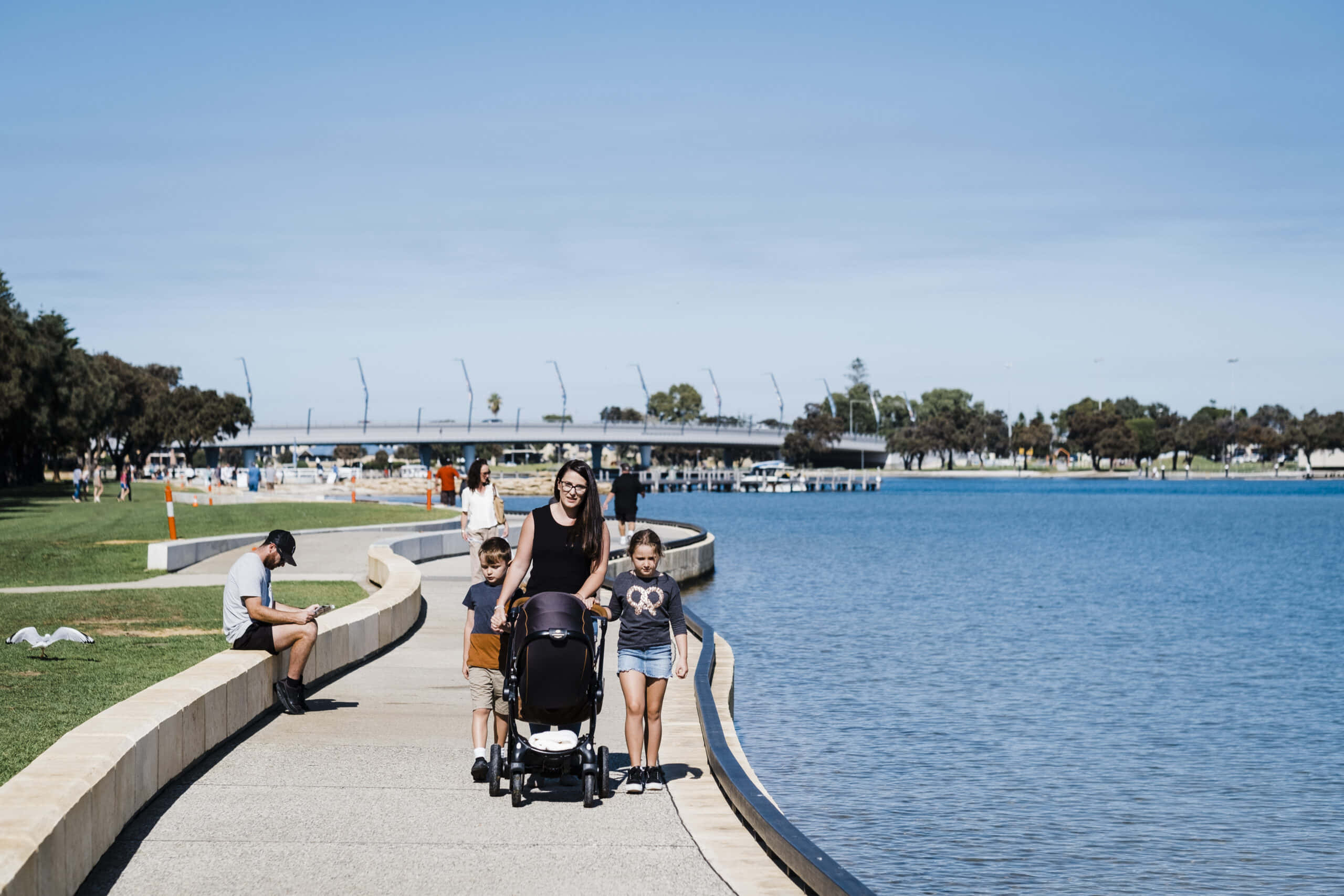Mandurah, beachfront, sundown, 2K Desktop Wallpaper