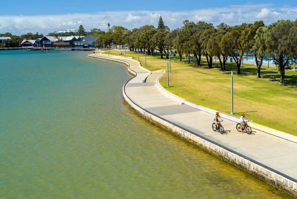 Mandurah, serene sunrise, ocean, SD Desktop Wallpaper