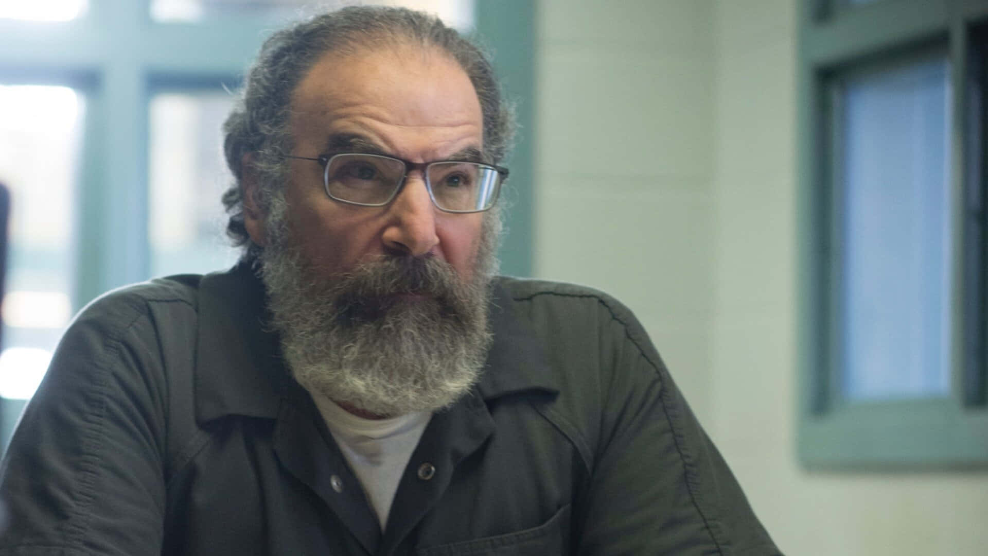 Mandy Patinkin, graying beard, glasses, Full HD Desktop Wallpaper