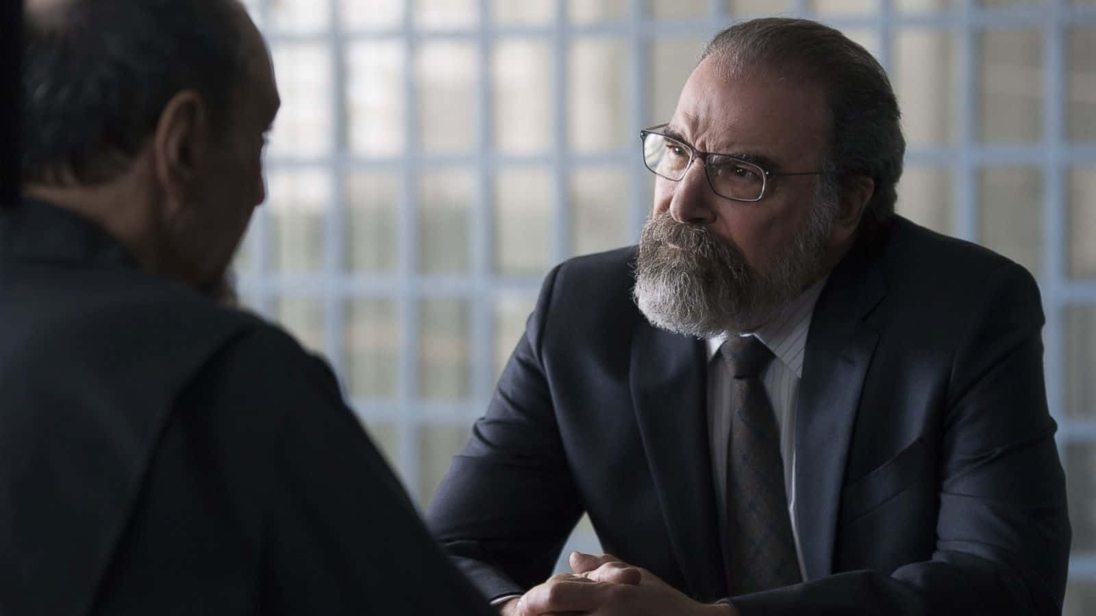 Mandy Patinkin, bearded man, dark suit, HD Desktop Wallpaper