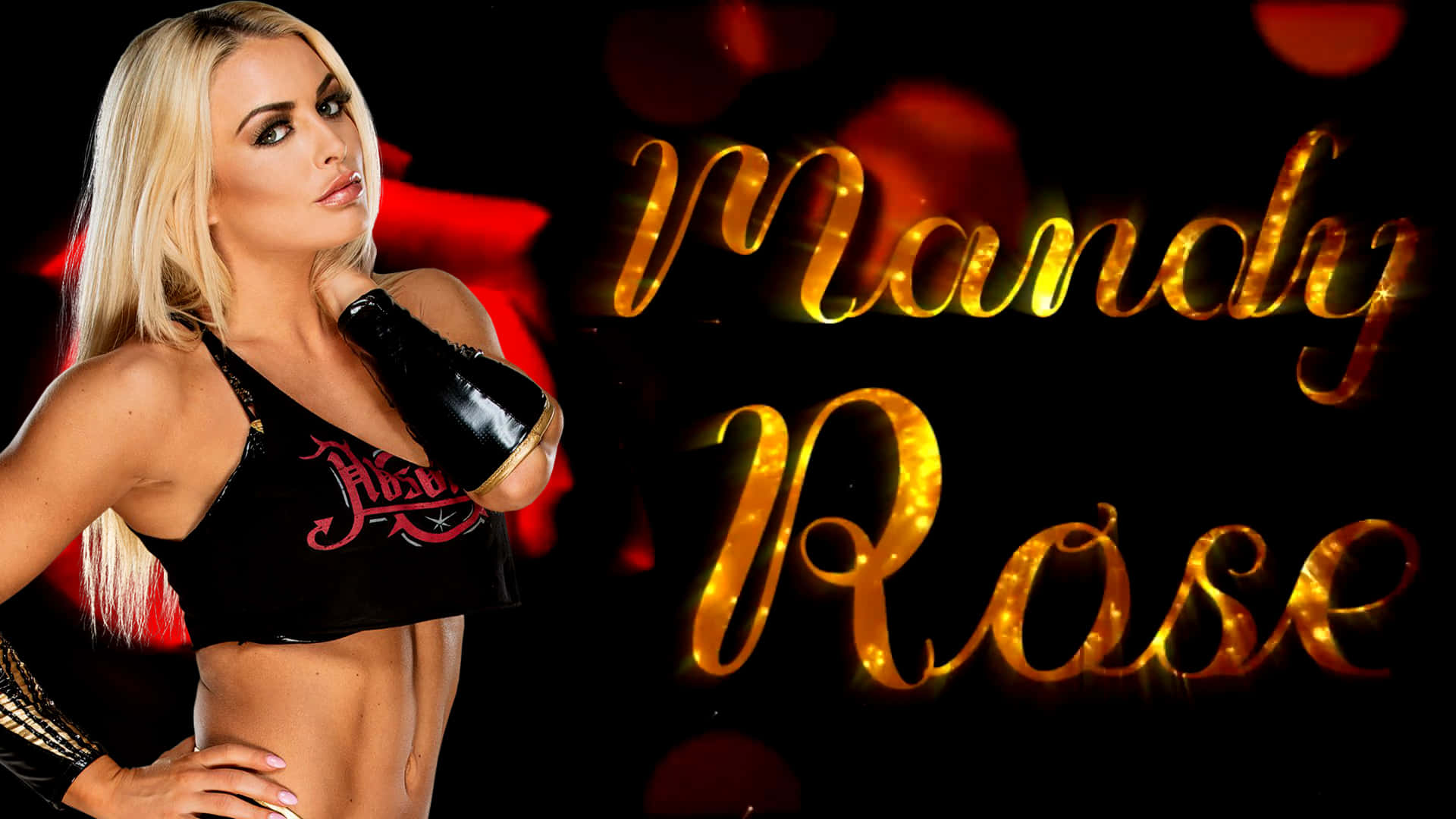 Mandy Rose, wrestler, black wrestling gear, Full HD Desktop Wallpaper