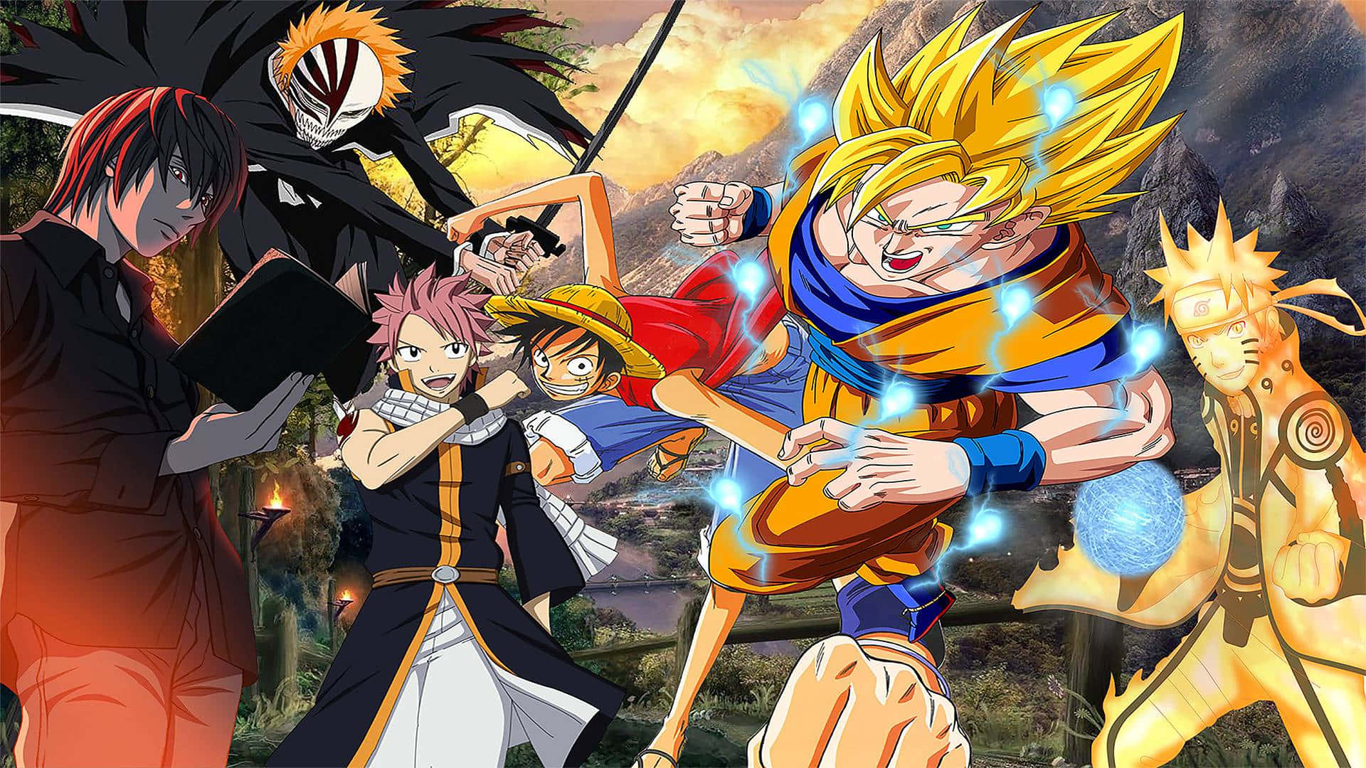 manga characters, 1920 x 1080, anime heroes, Full HD Desktop Wallpaper