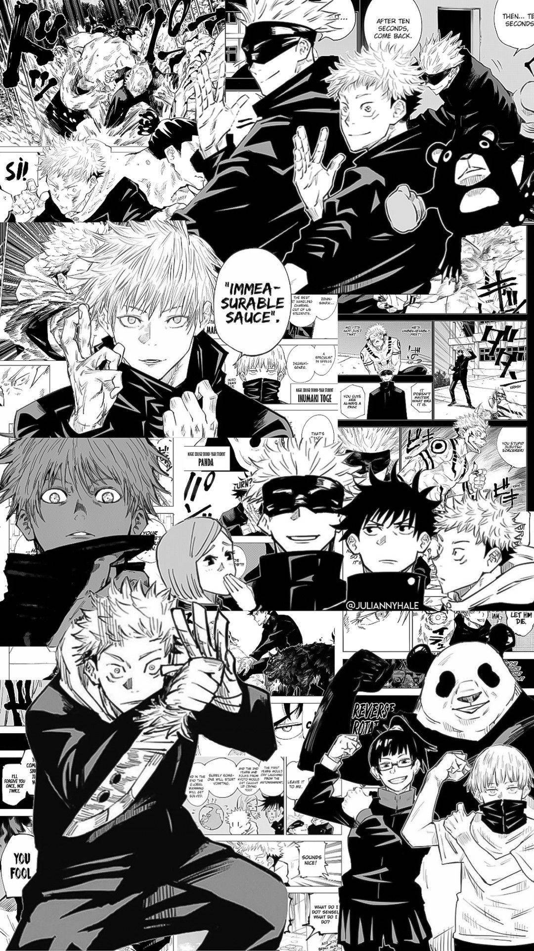 manga, iPhone, black and white manga panel, Full HD Phone Wallpaper