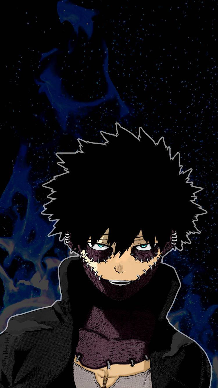 manga iPhone, spiky-haired anime character, glowing eyes, HD Phone Wallpaper
