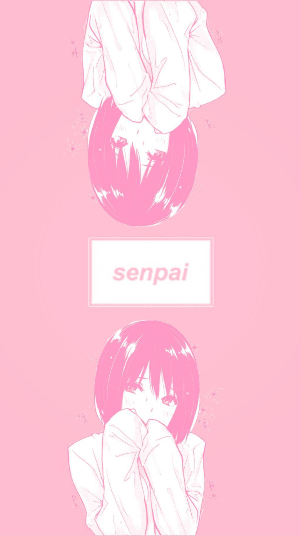 Manga iPhone, pink-toned anime girl, short hair, HD Phone Wallpaper