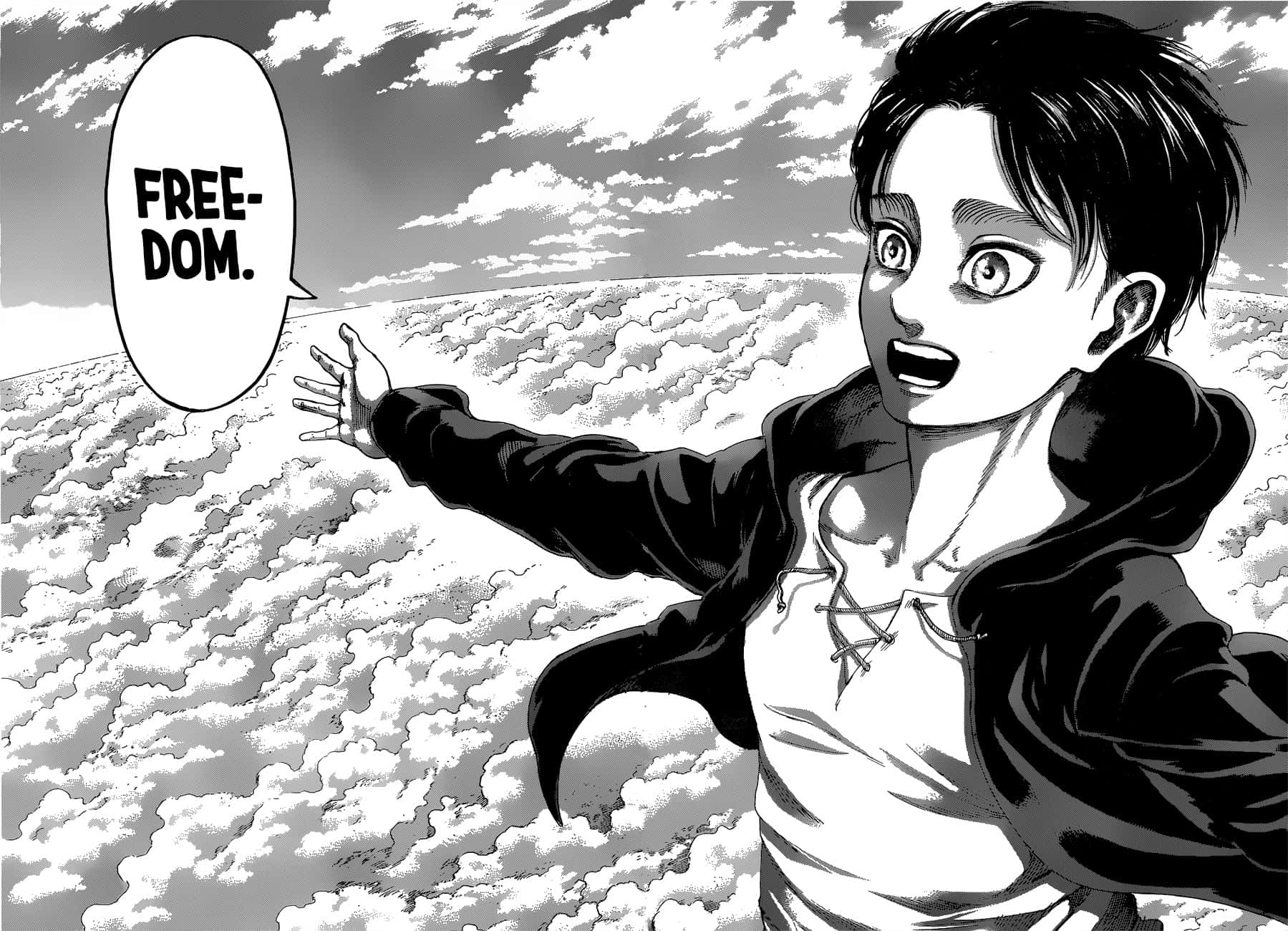 Manga Series, black and white manga panel, young anime character, HD Desktop Wallpaper