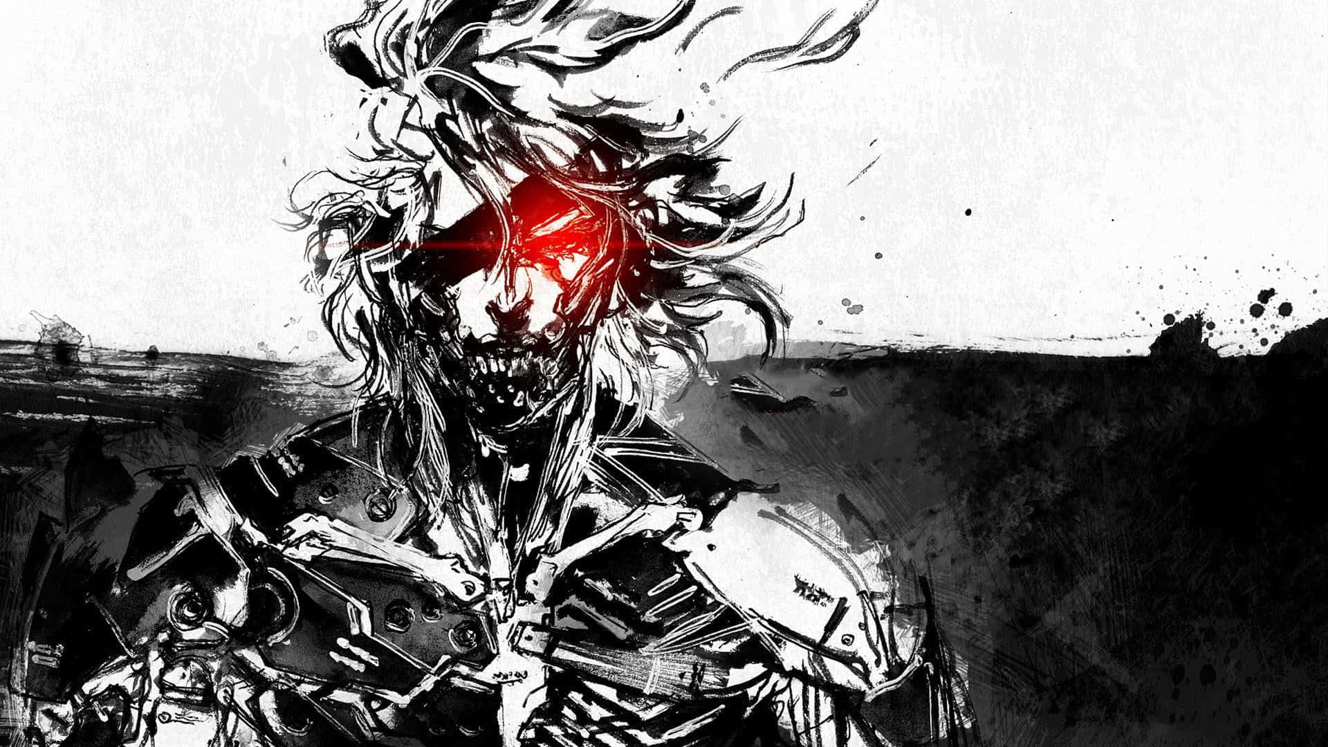 manga series, anime warrior, wild hair, Full HD Desktop Wallpaper