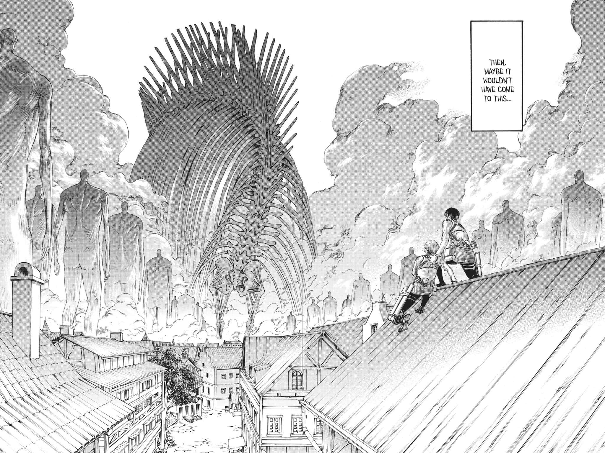 manga series, rooftop, cityscape, Full HD Desktop Wallpaper