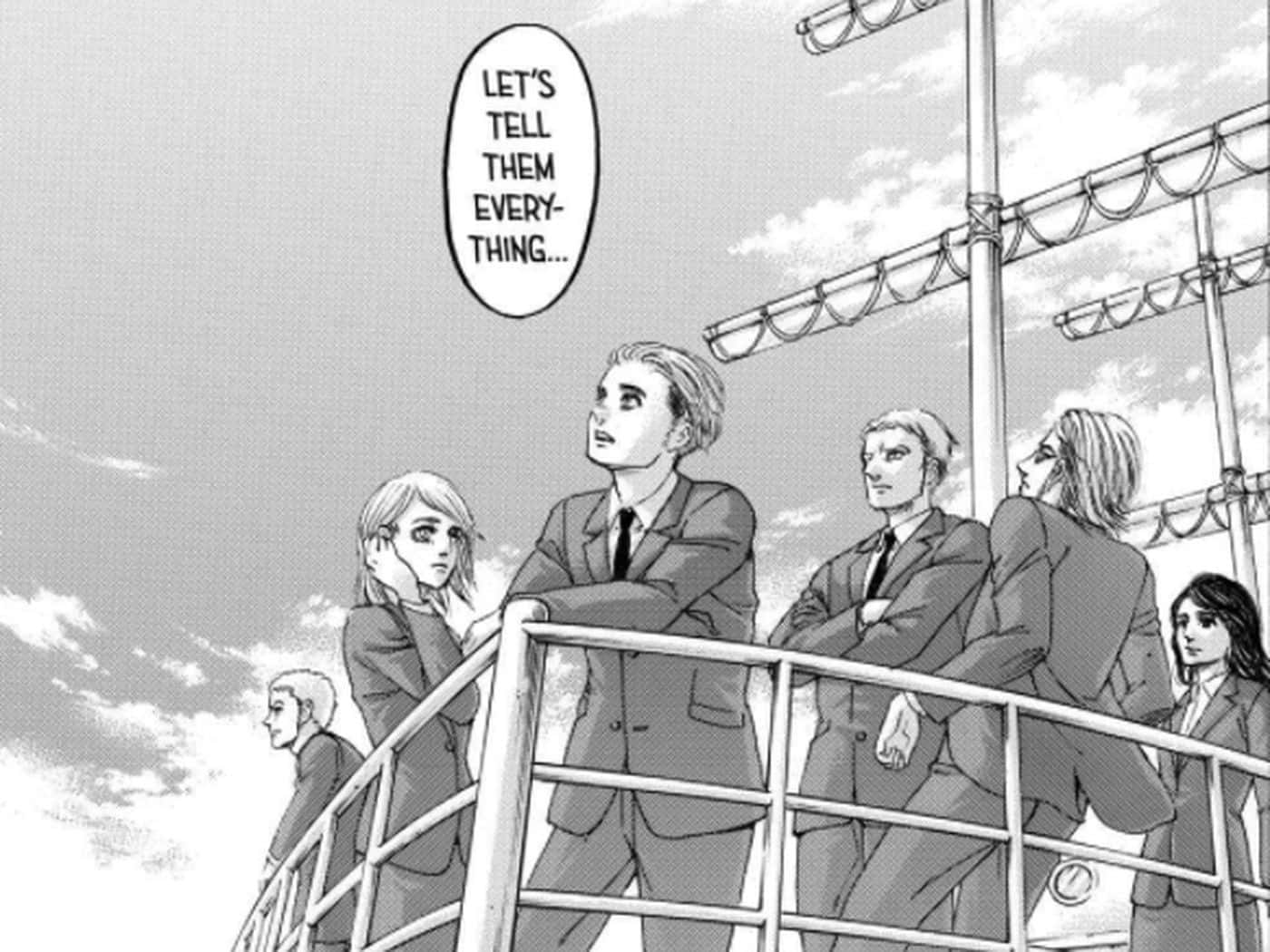 Manga Series, cloudy sky, speech bubble, HD Desktop Wallpaper