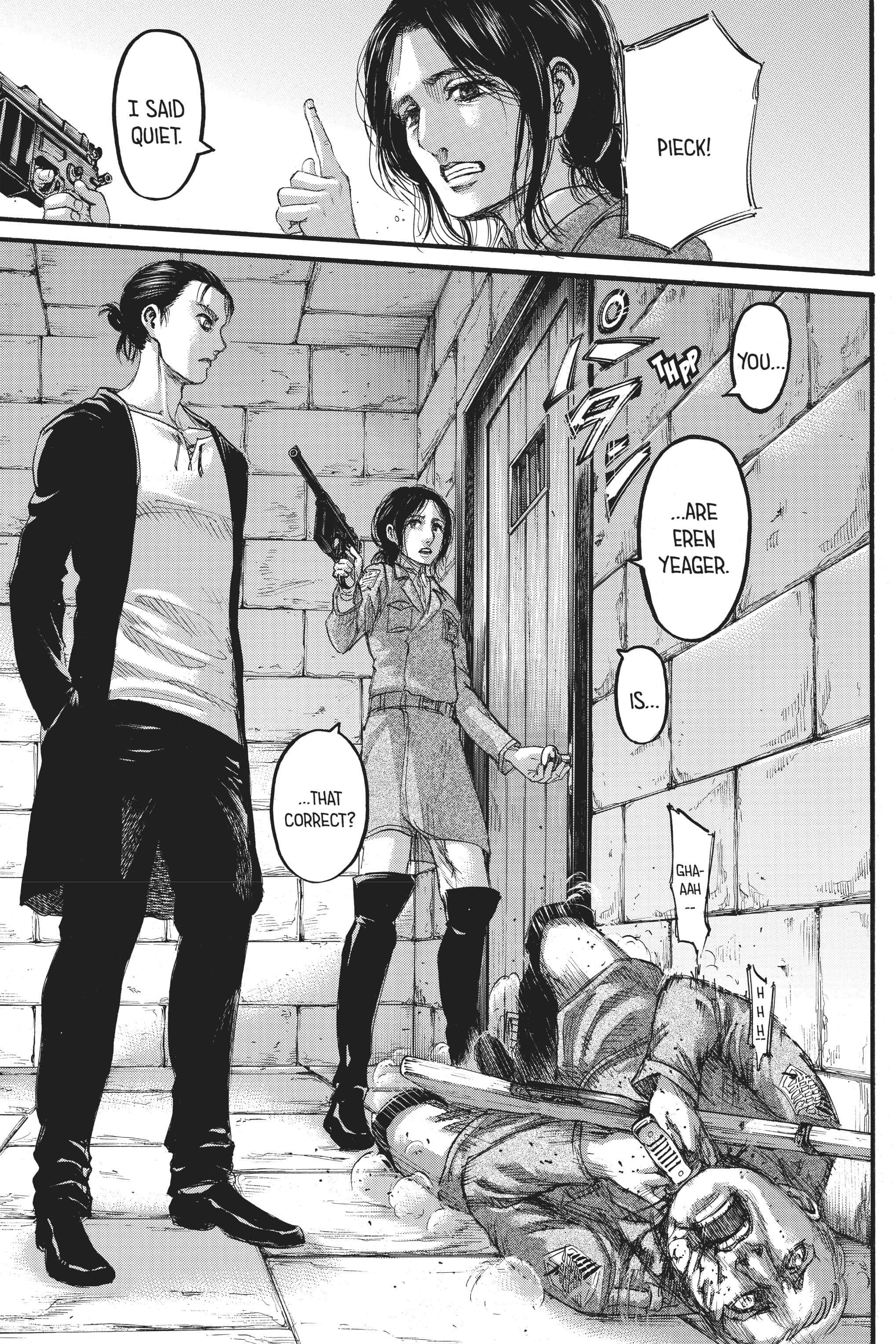 manga series, woman holding a gun, man, 2K Phone Wallpaper