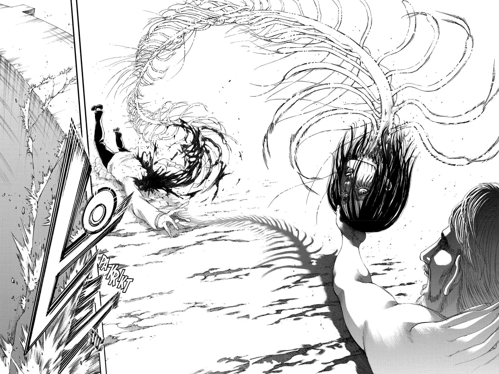Manga Series, giant humanoid figure, weapon, Full HD Desktop Wallpaper