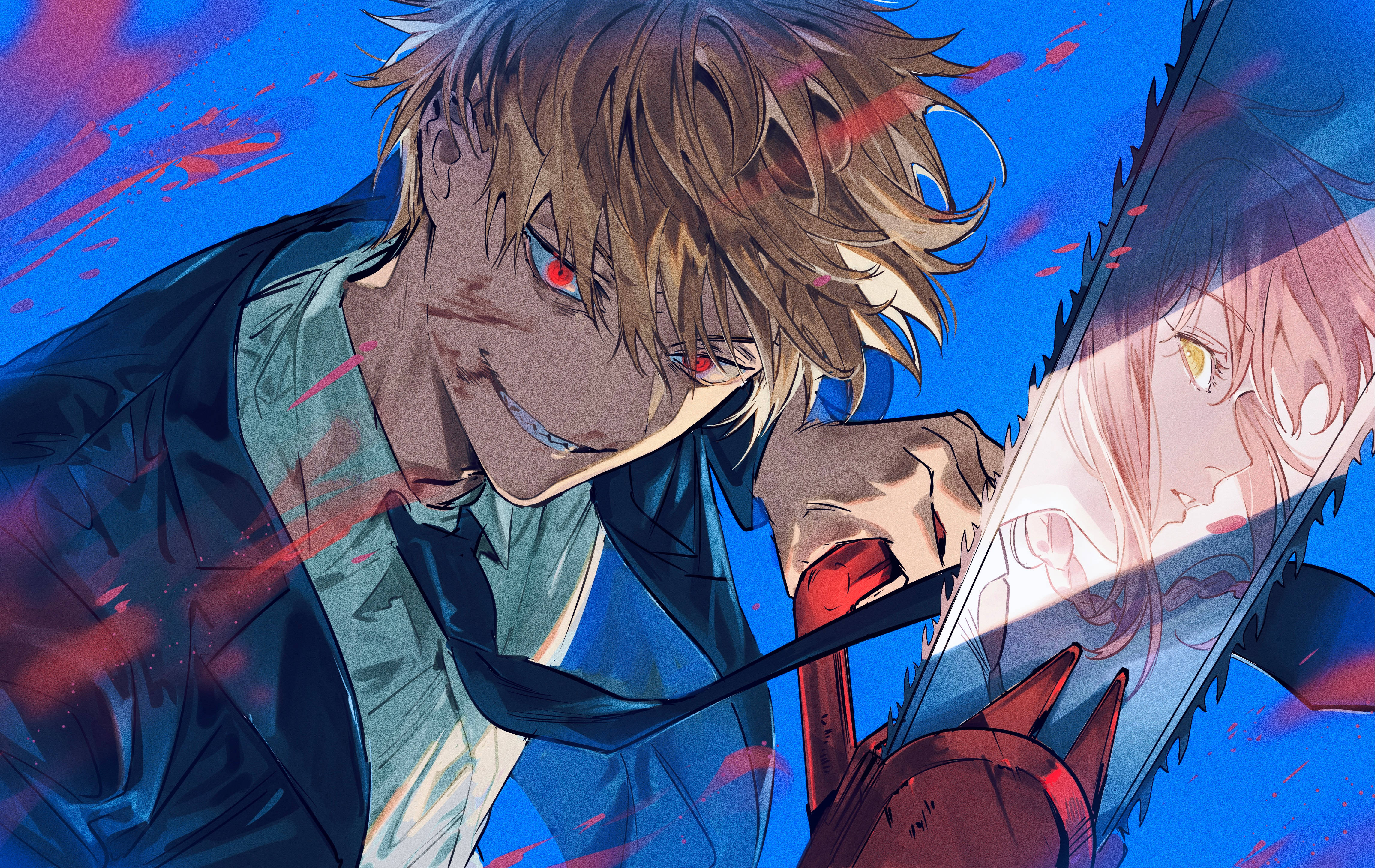 4K Manga, anime character, red eyes, 4K Desktop Wallpaper