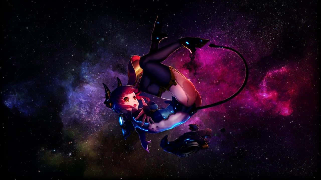 Manga Universe, red hair, cat ears, HD Desktop Wallpaper
