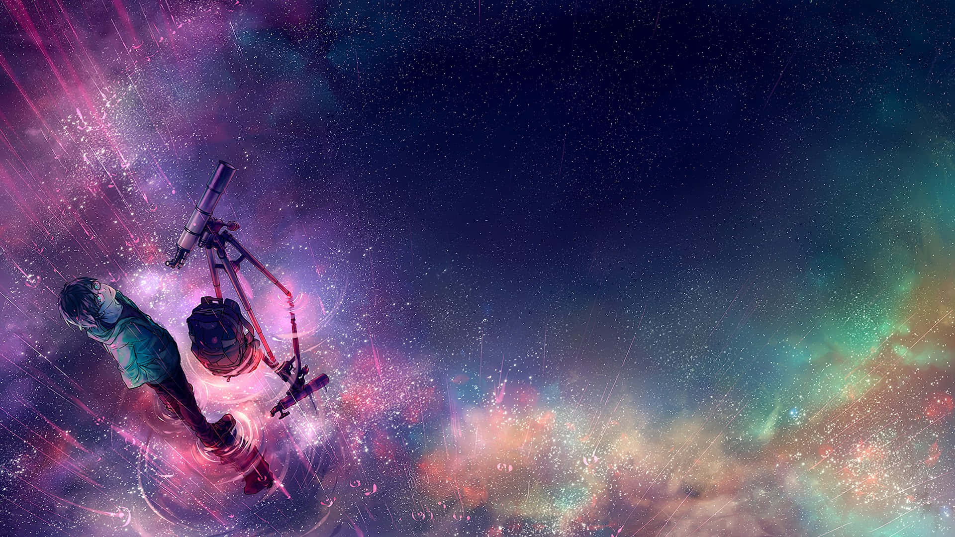 Manga Universe, 1920 x 1080 wallpaper, lone figure, Full HD Desktop Wallpaper