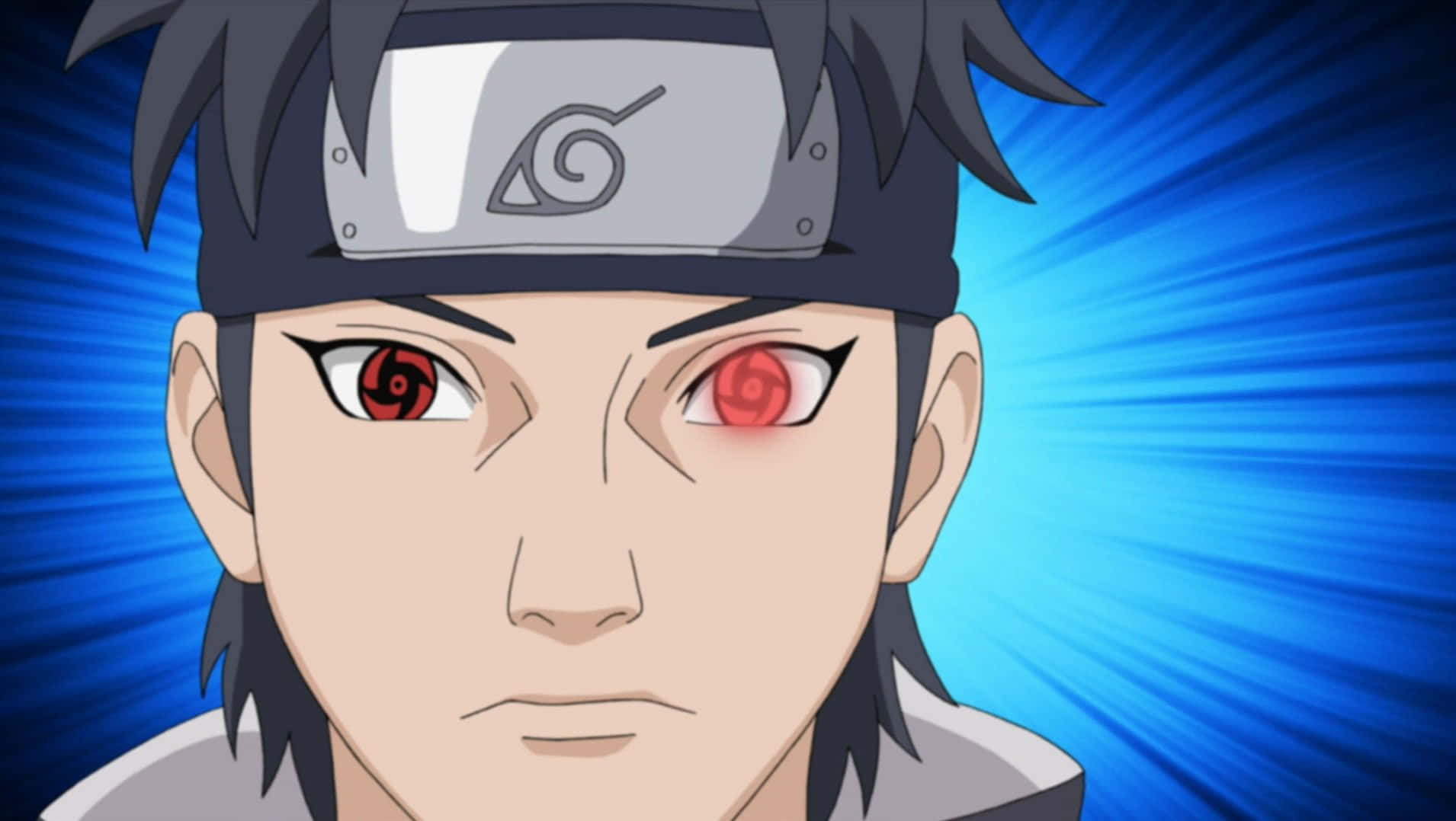Mangekyou Sharingan, red eyes, headband, HD Desktop Wallpaper