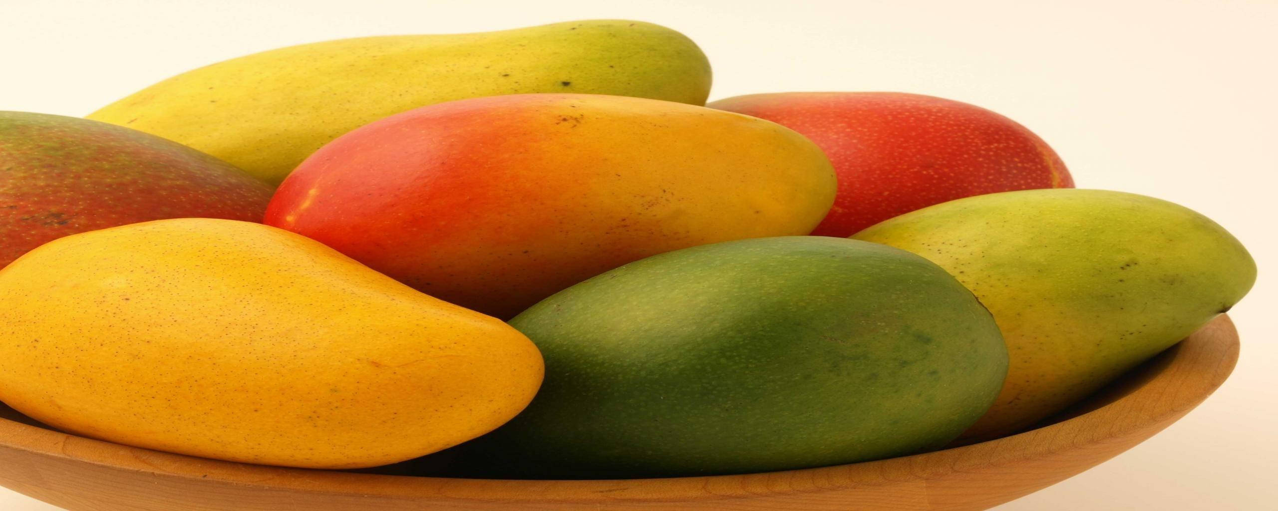 mango fruits, yellow, red, 2K Desktop Wallpaper