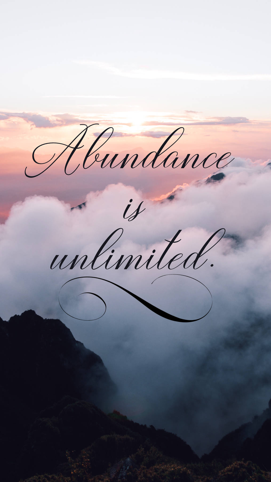 Manifest, Unlimited Abundance, Sunset glow, Full HD Phone Wallpaper