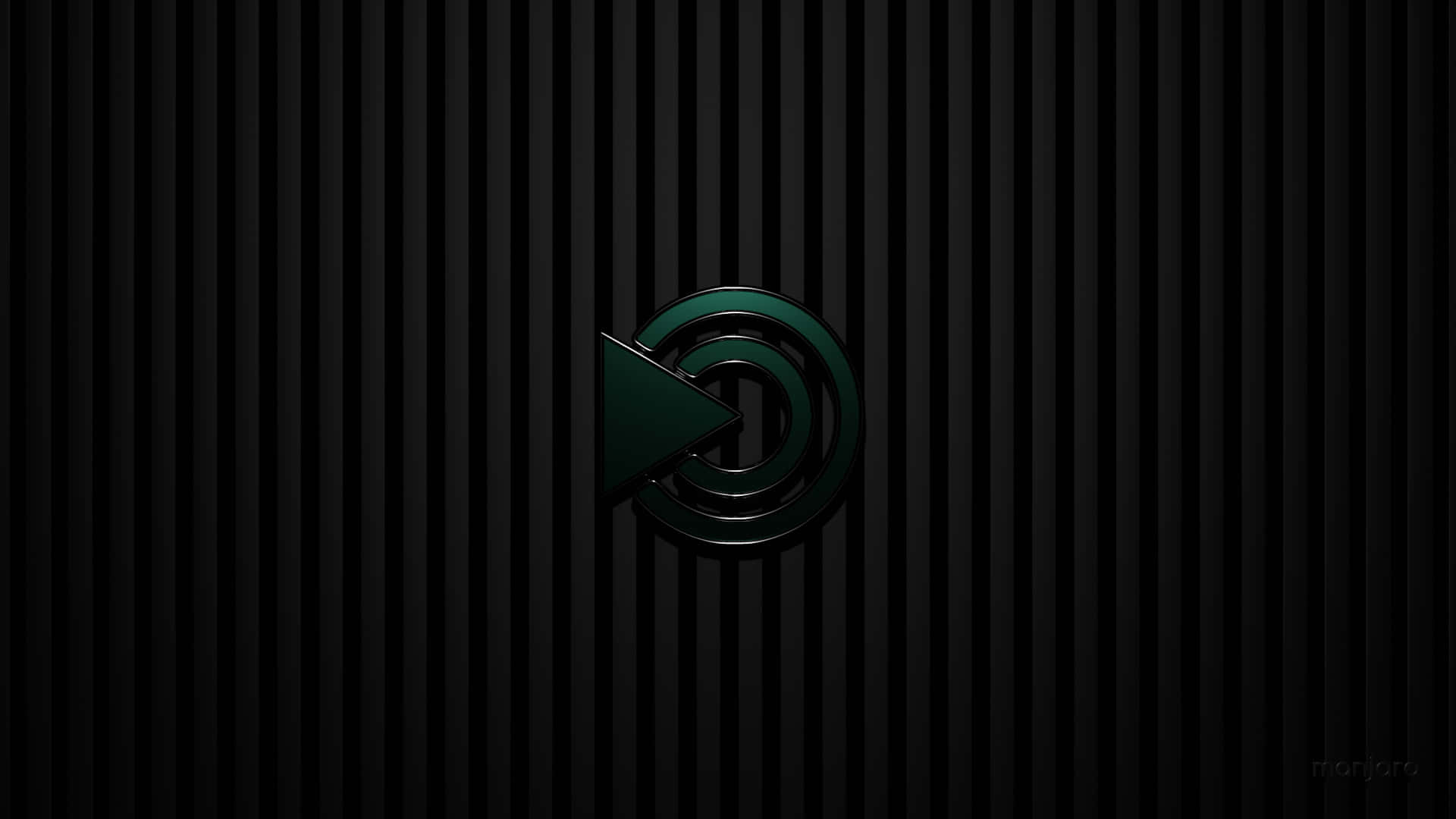 Manjaro, 1920 x 1080, dark green, Full HD Desktop Wallpaper