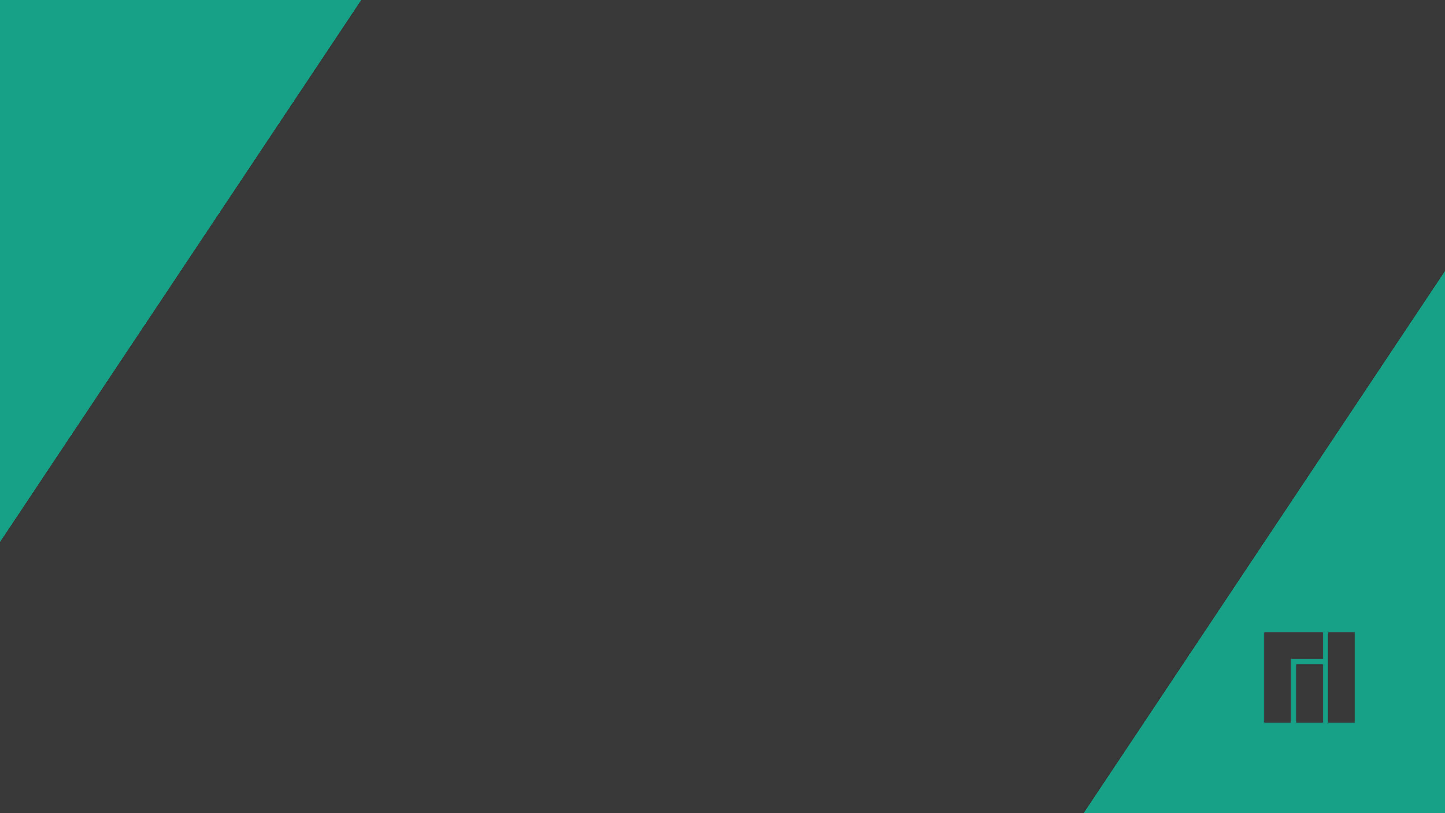 Manjaro, teal, charcoal gray, 4K Desktop Wallpaper