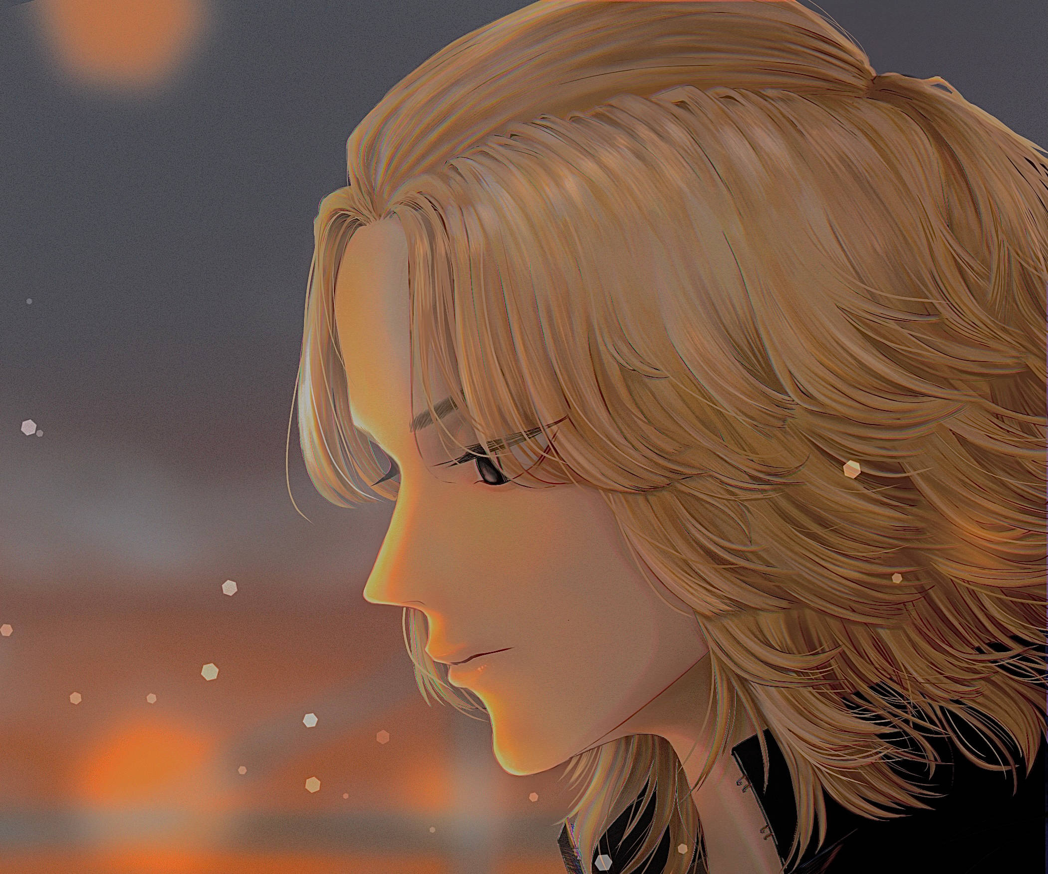 Manjiro Sano, blonde-haired, profile, Full HD Desktop Wallpaper