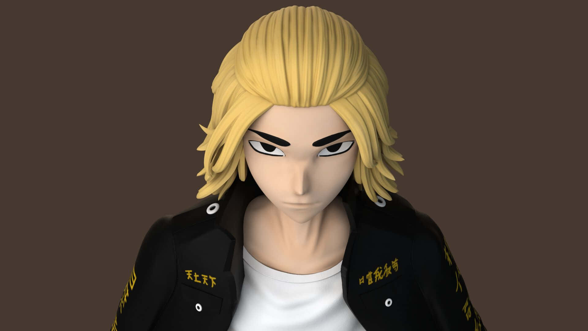 Manjiro Sano, blonde hair, intense eyes, Full HD Desktop Wallpaper