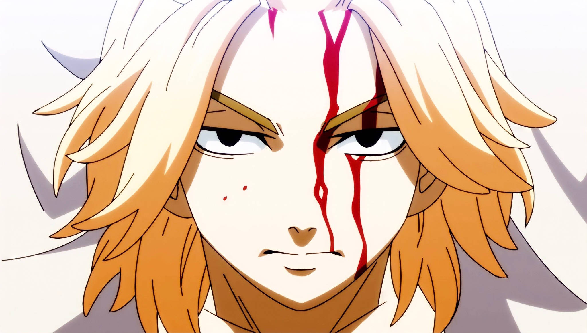 Manjiro Sano, bloody face, blonde-haired, Full HD Desktop Wallpaper