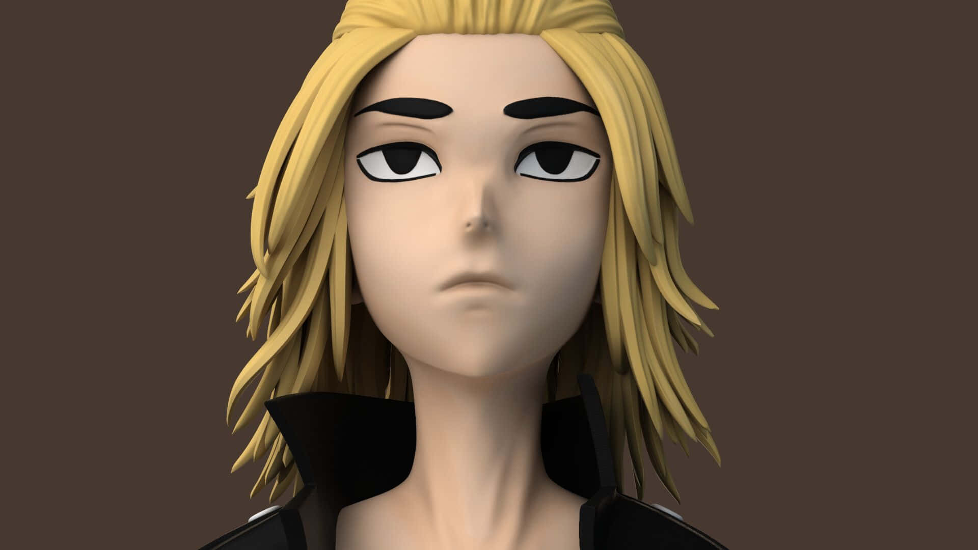 Manjiro, blonde hair, black eyes, Full HD Desktop Wallpaper