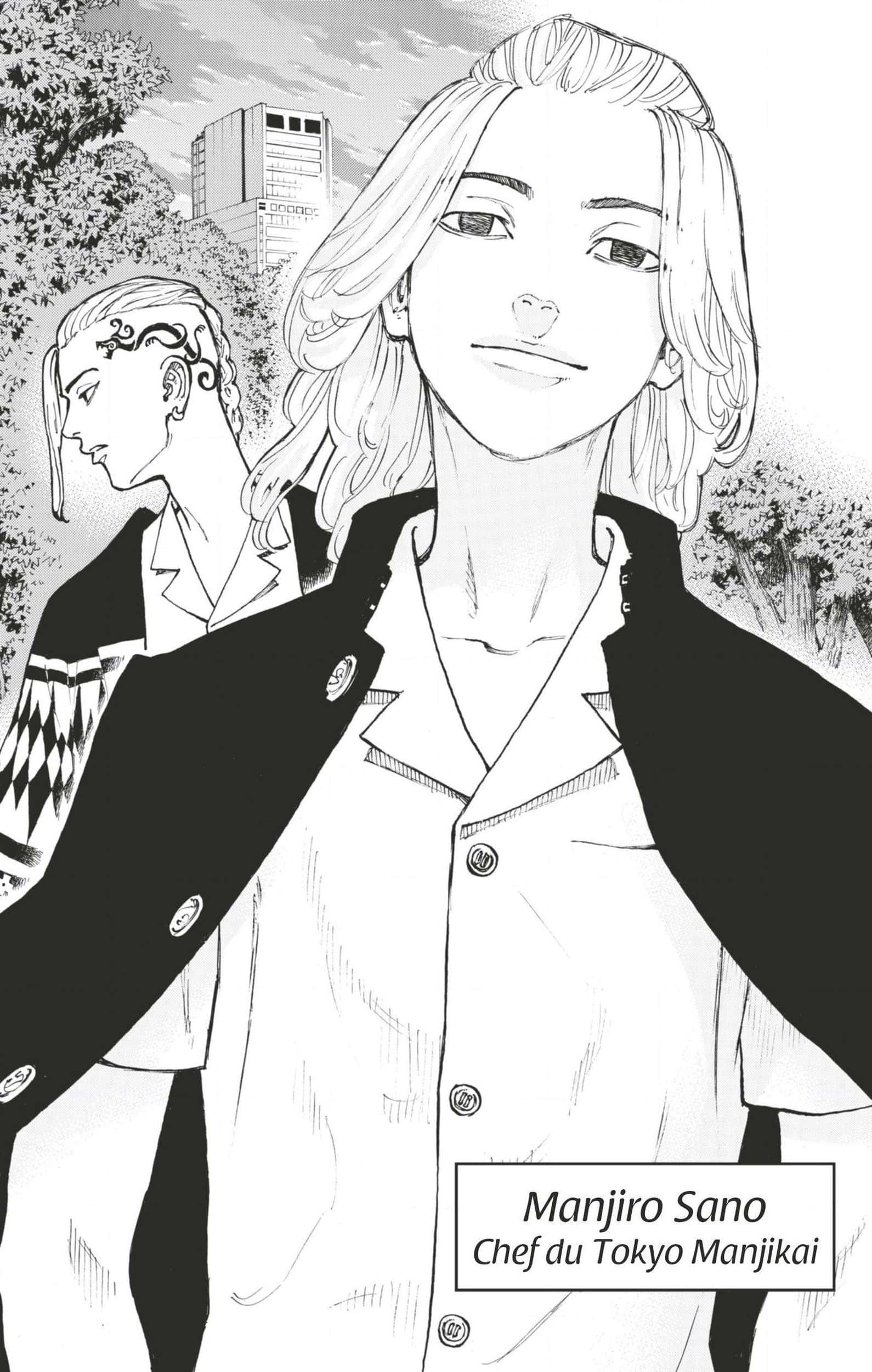 Manjiro, manga panel, school uniforms, Full HD Phone Wallpaper