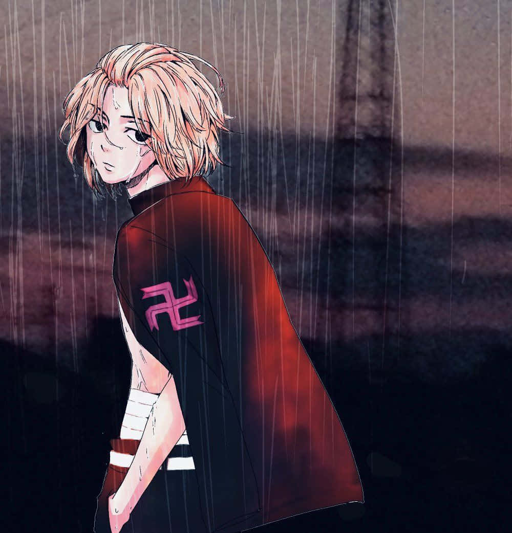 Manjiro, blonde hair, rain, SD Phone Wallpaper