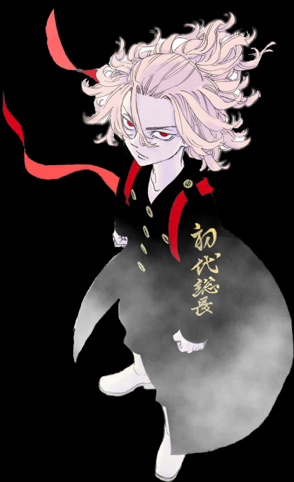 Manjiro, pink hair, red eyes, HD Phone Wallpaper