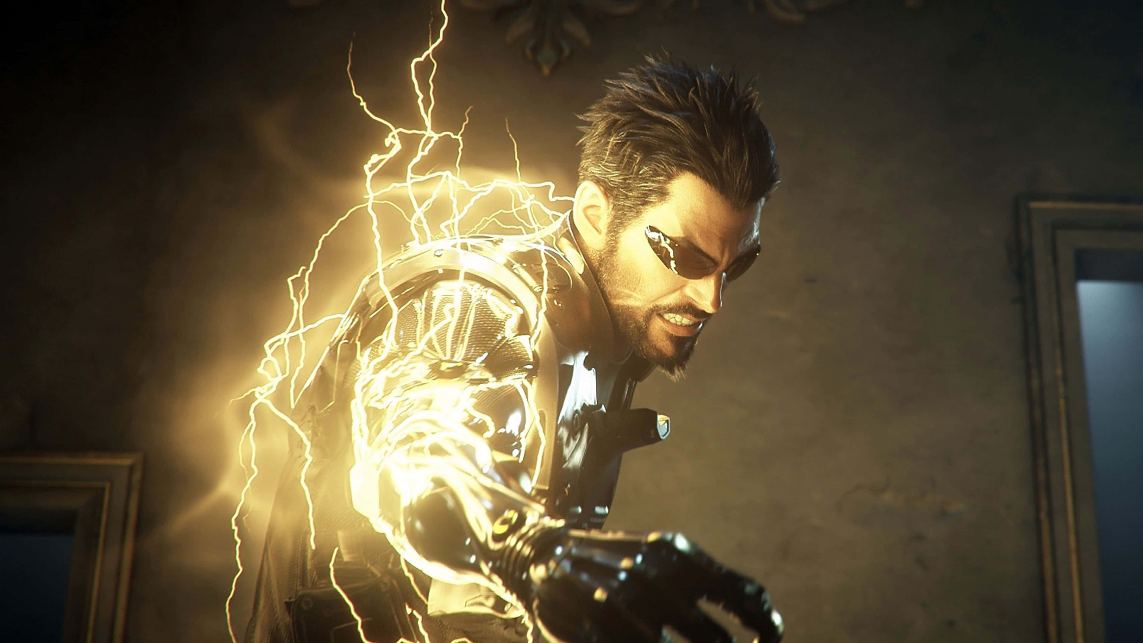 Mankind Divided, cybernetic arm, electric energy, 4K Desktop Wallpaper