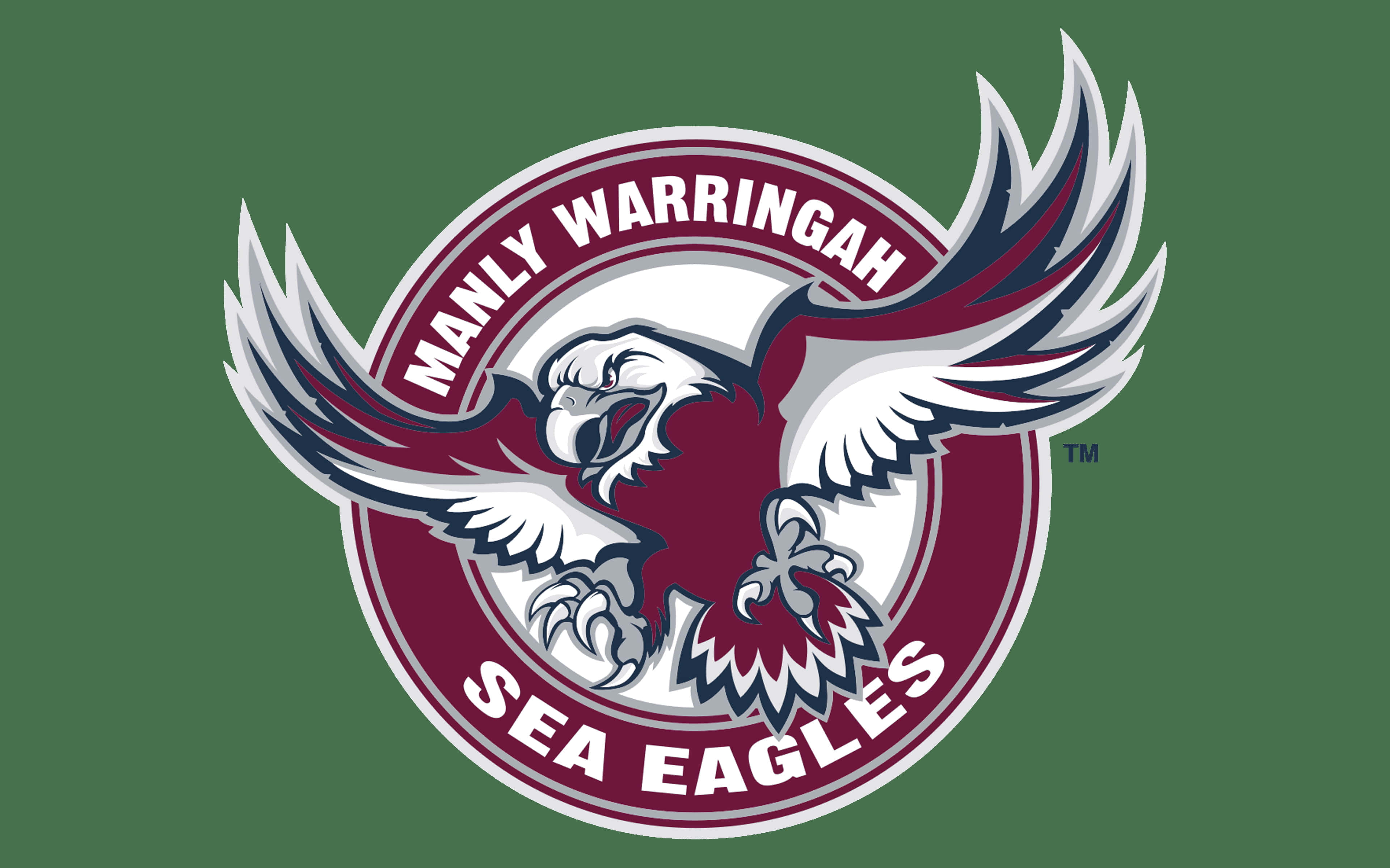 Manly Sea Eagles, eagle, rugby ball, 4K Desktop Wallpaper