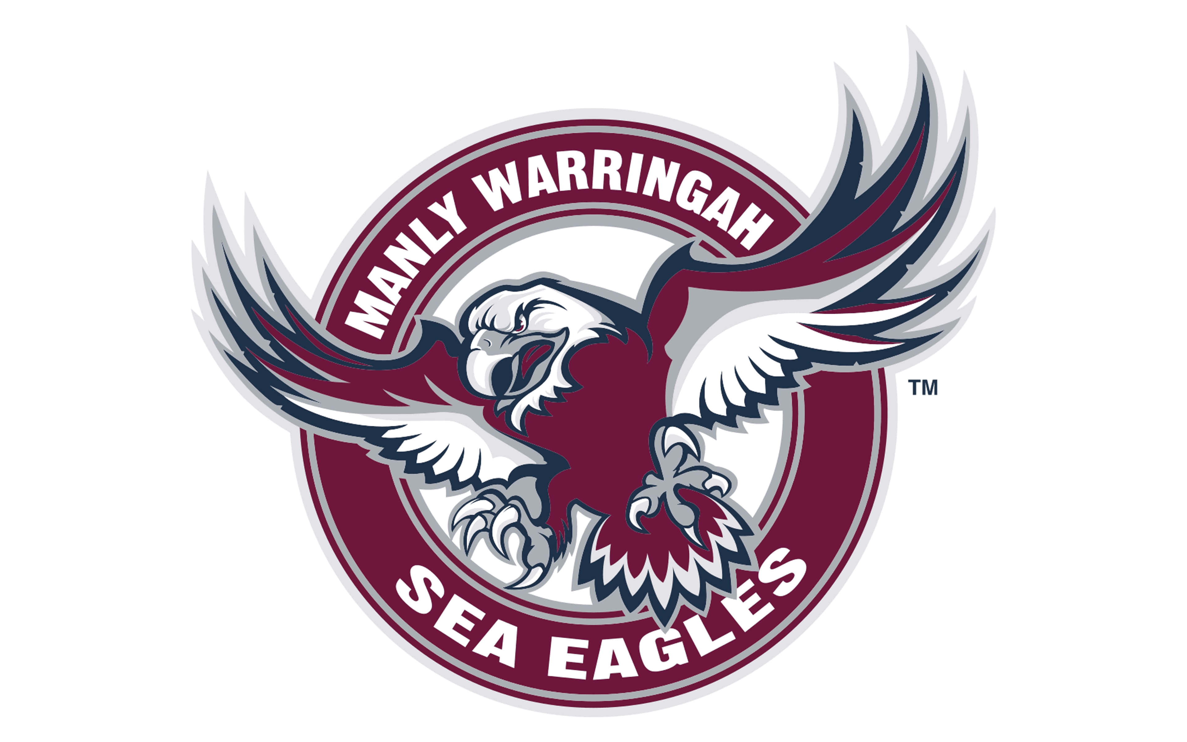 Manly Sea Eagles, eagle, maroon, 4K Desktop Wallpaper