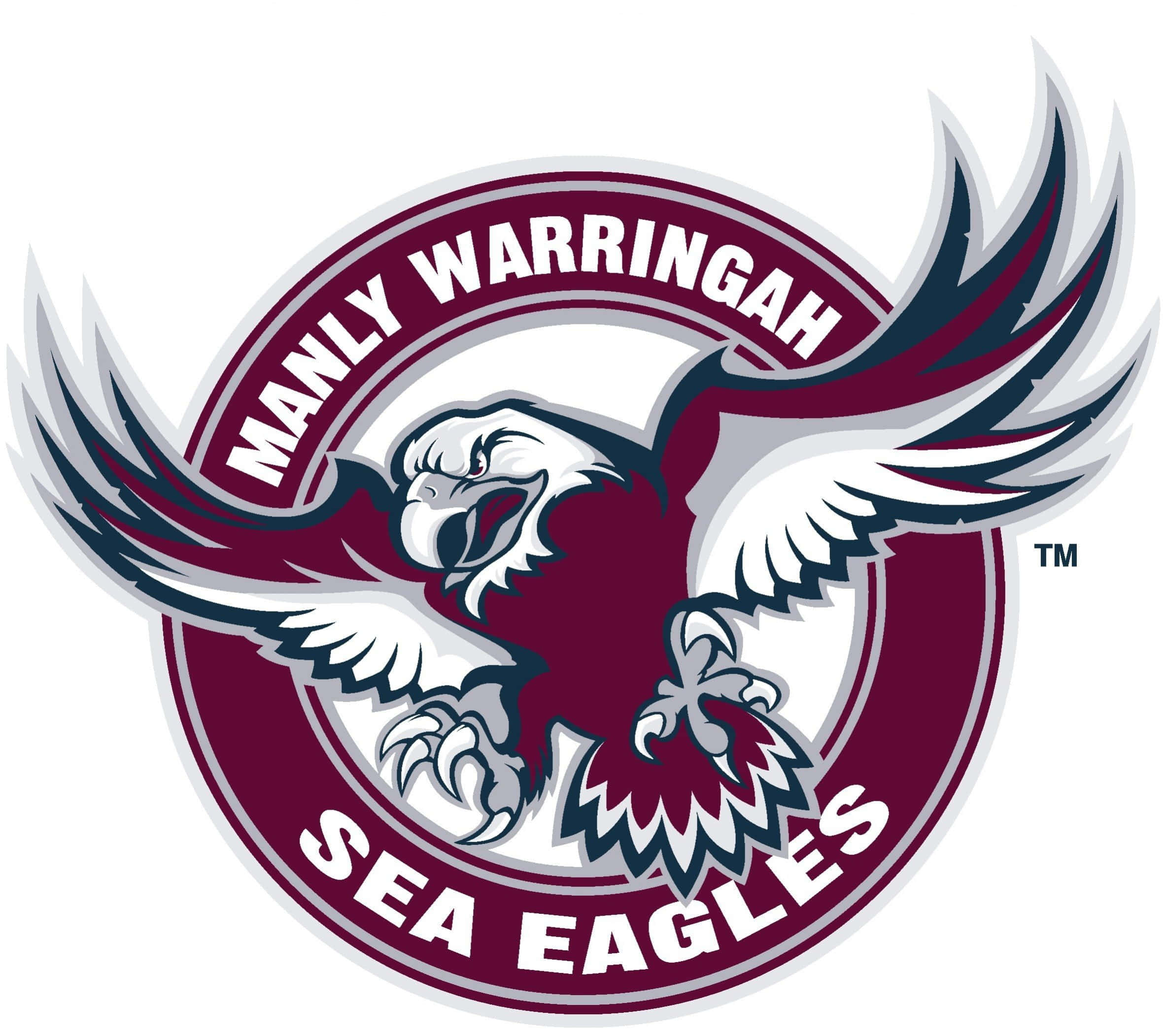 Manly Sea Eagles, maroon, white, Full HD Desktop Wallpaper