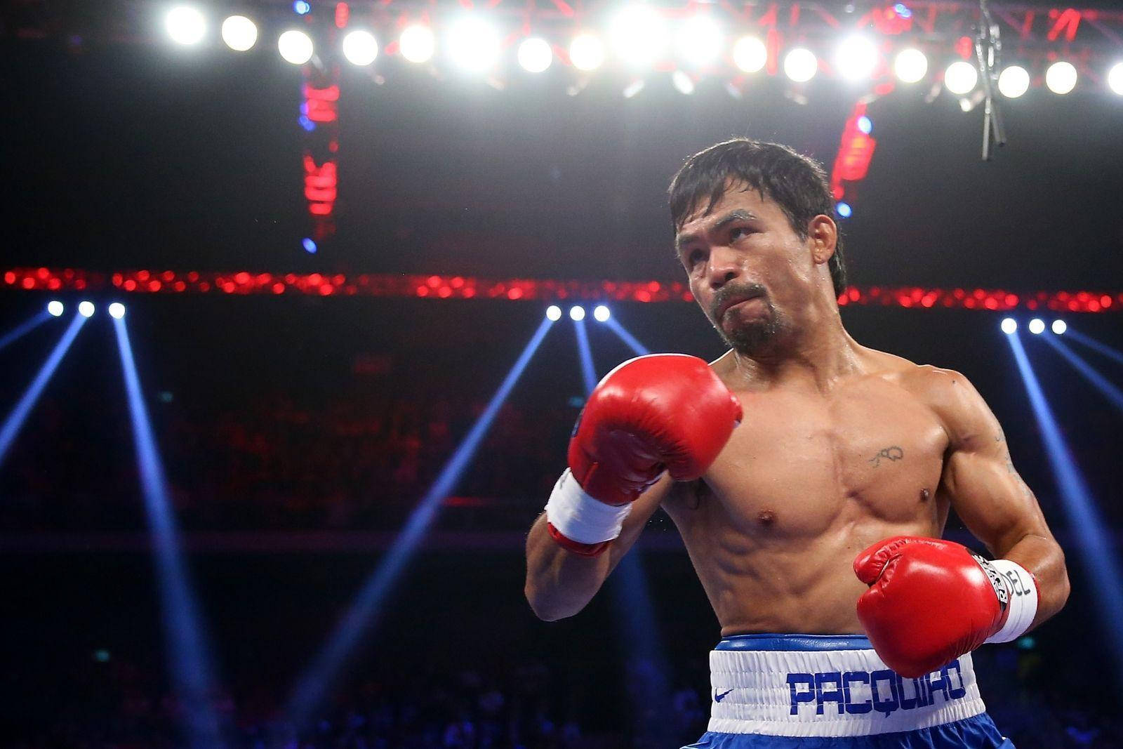 Manny Pacquiao, boxing champ, red gloves, HD Desktop Wallpaper