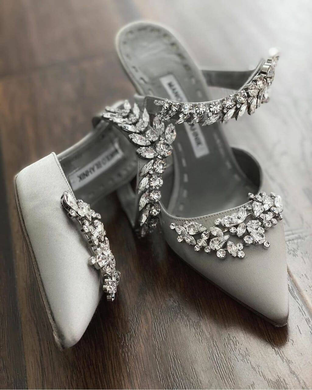 silver, Manolo Blahnik, pumps, HD Phone Wallpaper