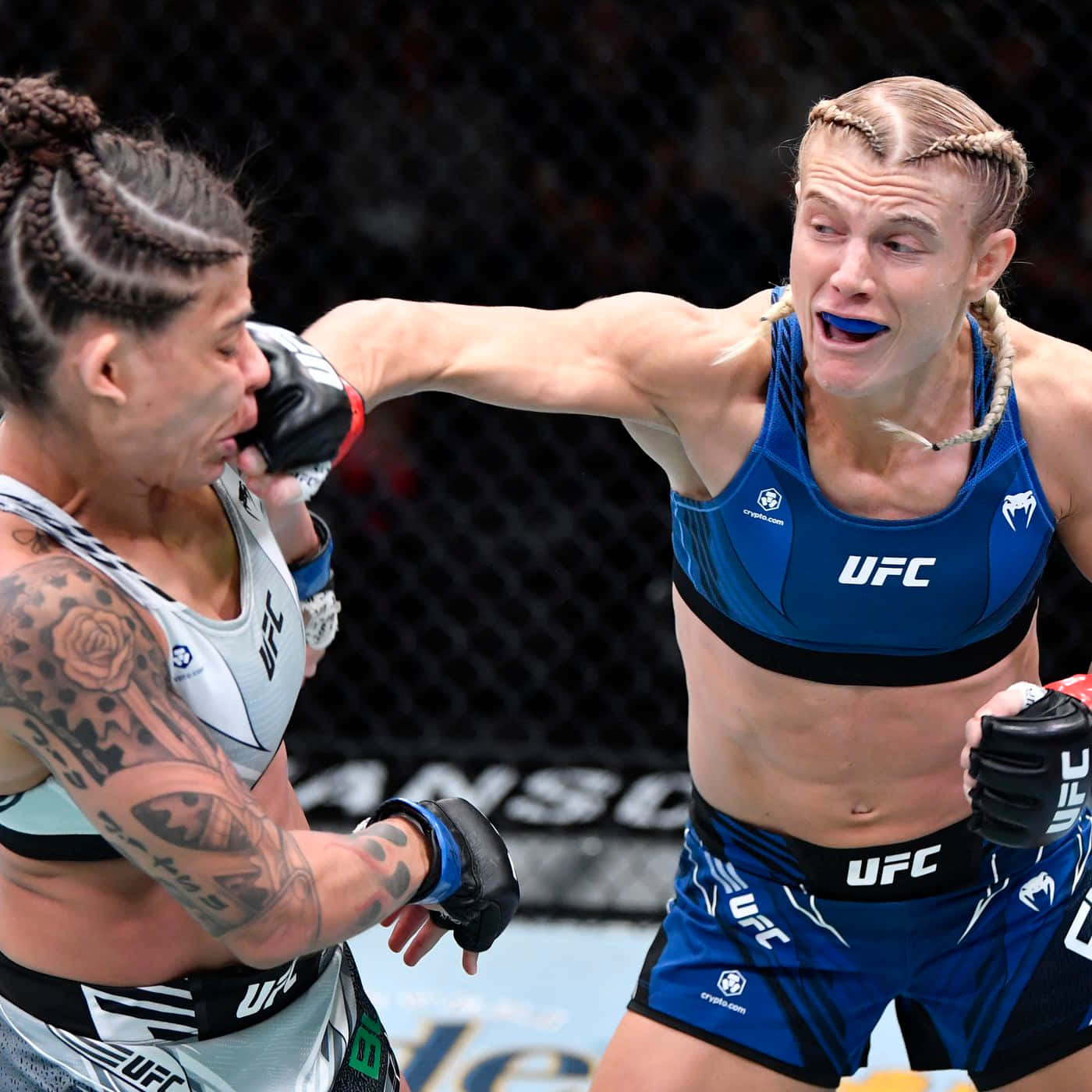 Manon Fiorot, MMA fighters, cage match, HD Desktop Wallpaper