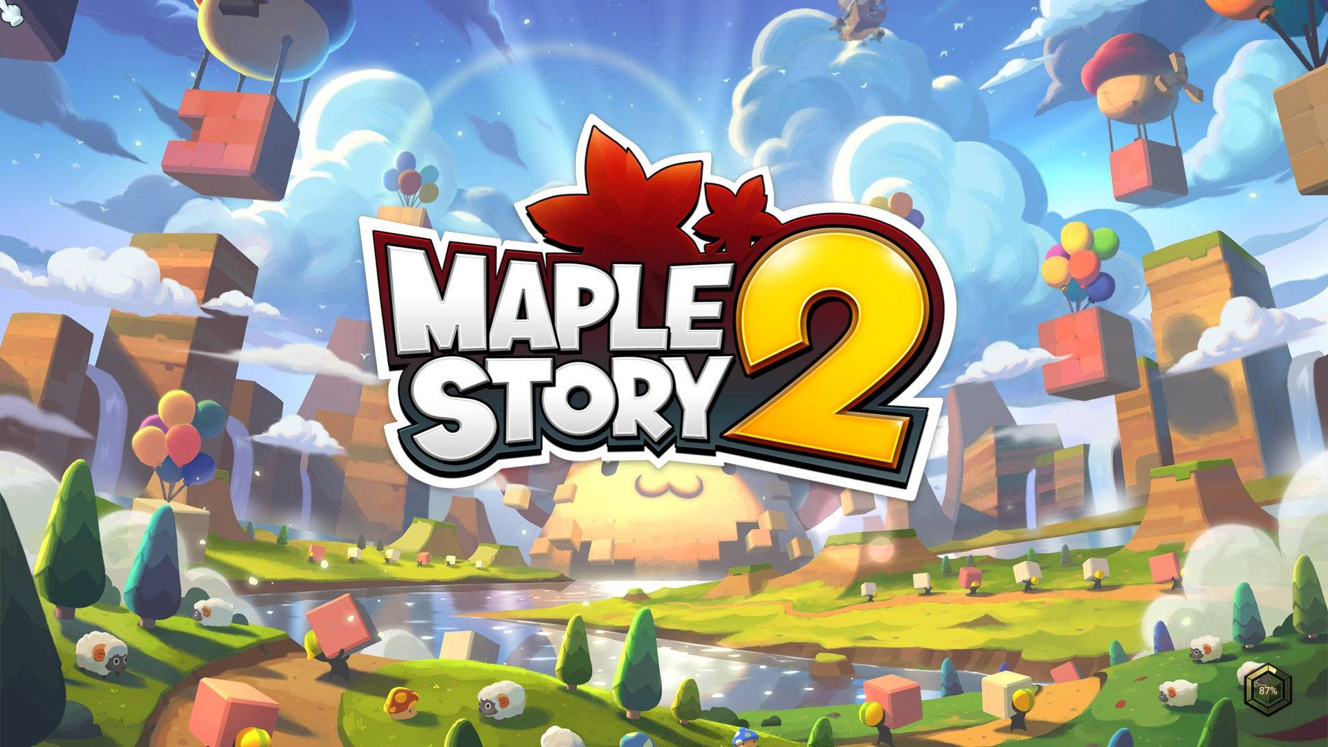MapleStory 2, 1920 x 1080, floating blocky islands, Full HD Desktop Wallpaper