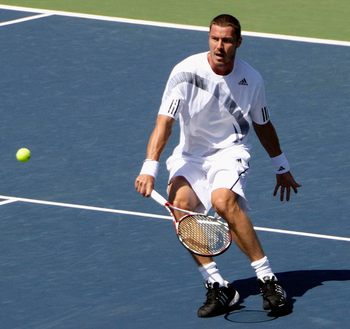 2009 US Open Tennis Tournament, Marat Safin, white gear, SD Desktop Wallpaper