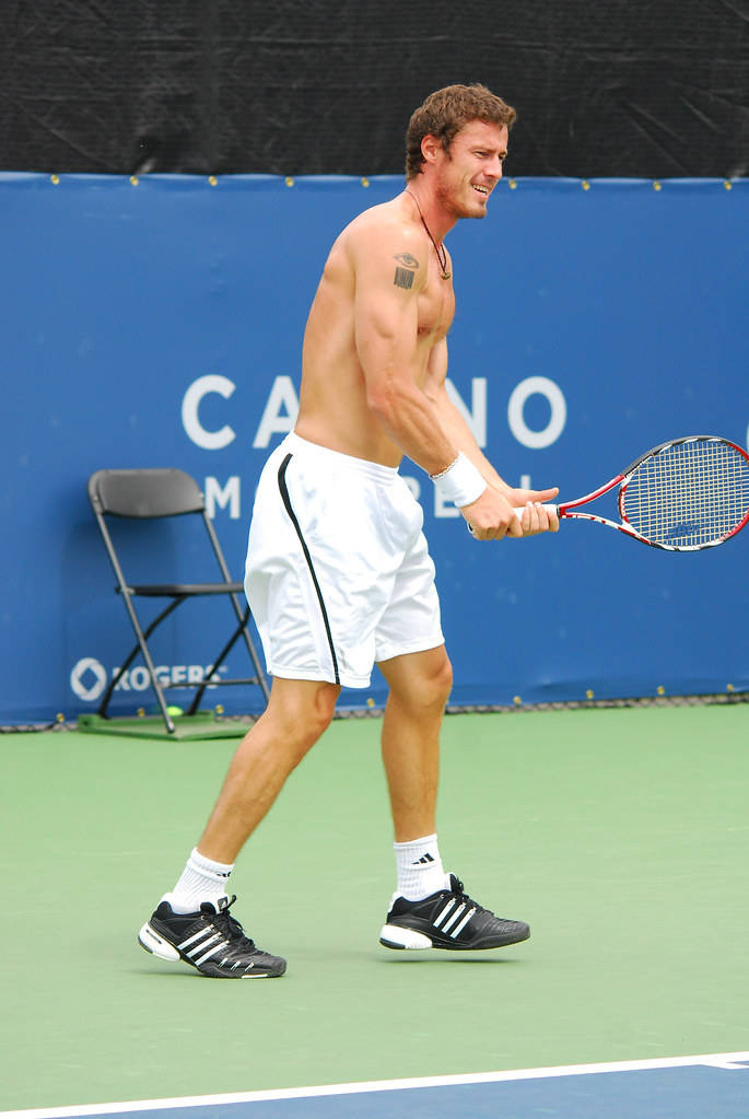 2009 Montreal Rogers Cup, Marat Safin, green court, SD Phone Wallpaper