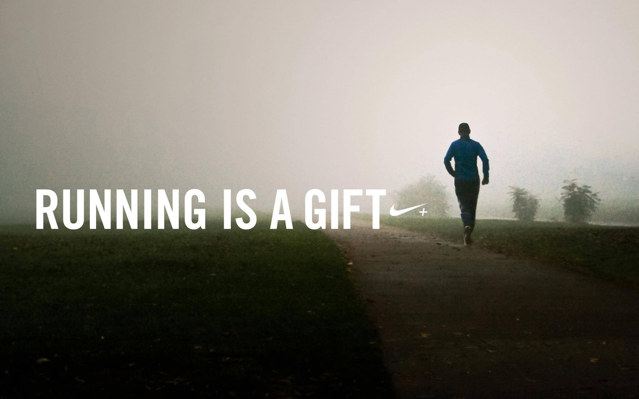 Marathon, blue top, misty path, Full HD Desktop Wallpaper
