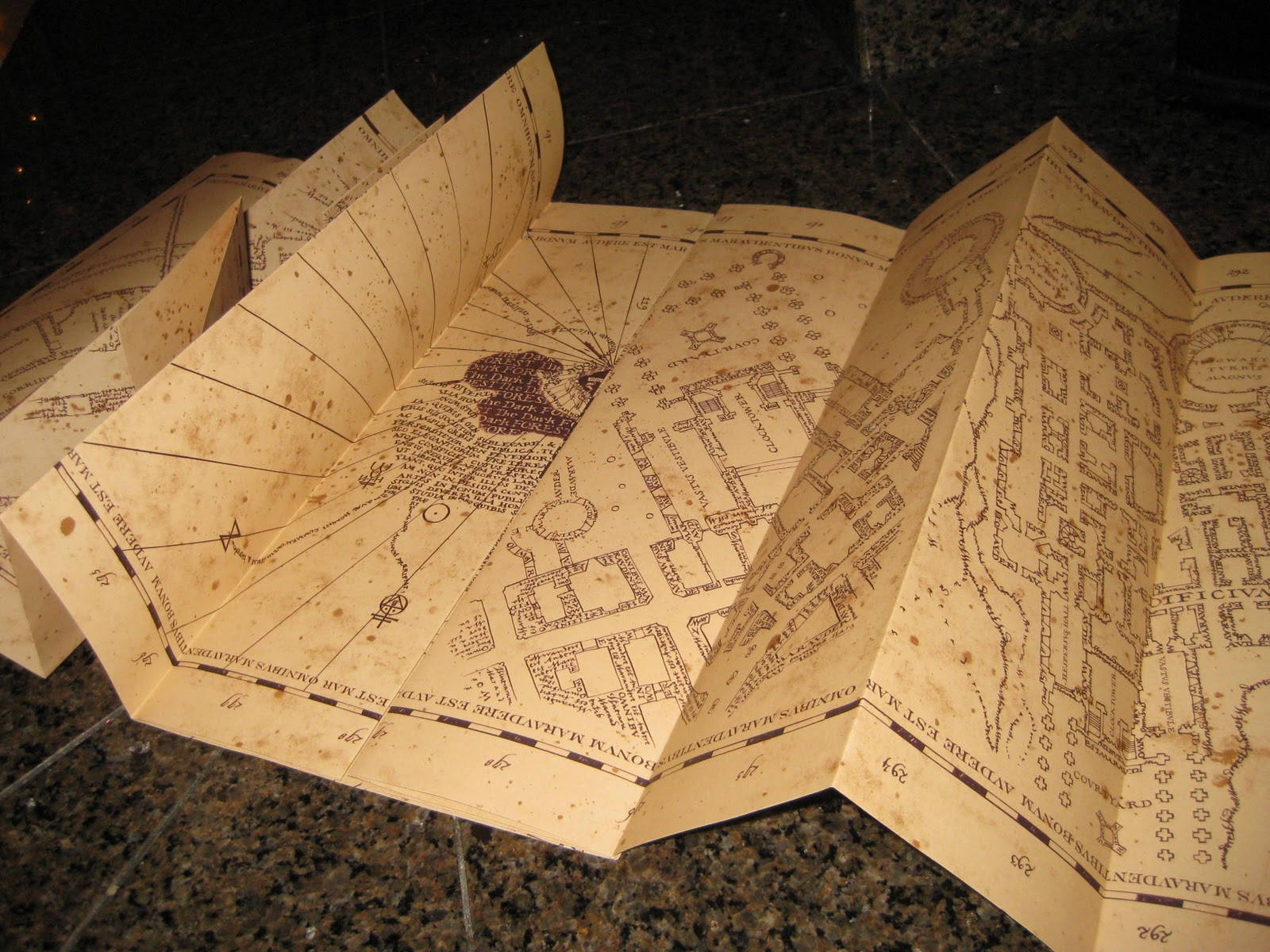 Marauders, parchment map, hand-drawn layouts, HD Desktop Wallpaper