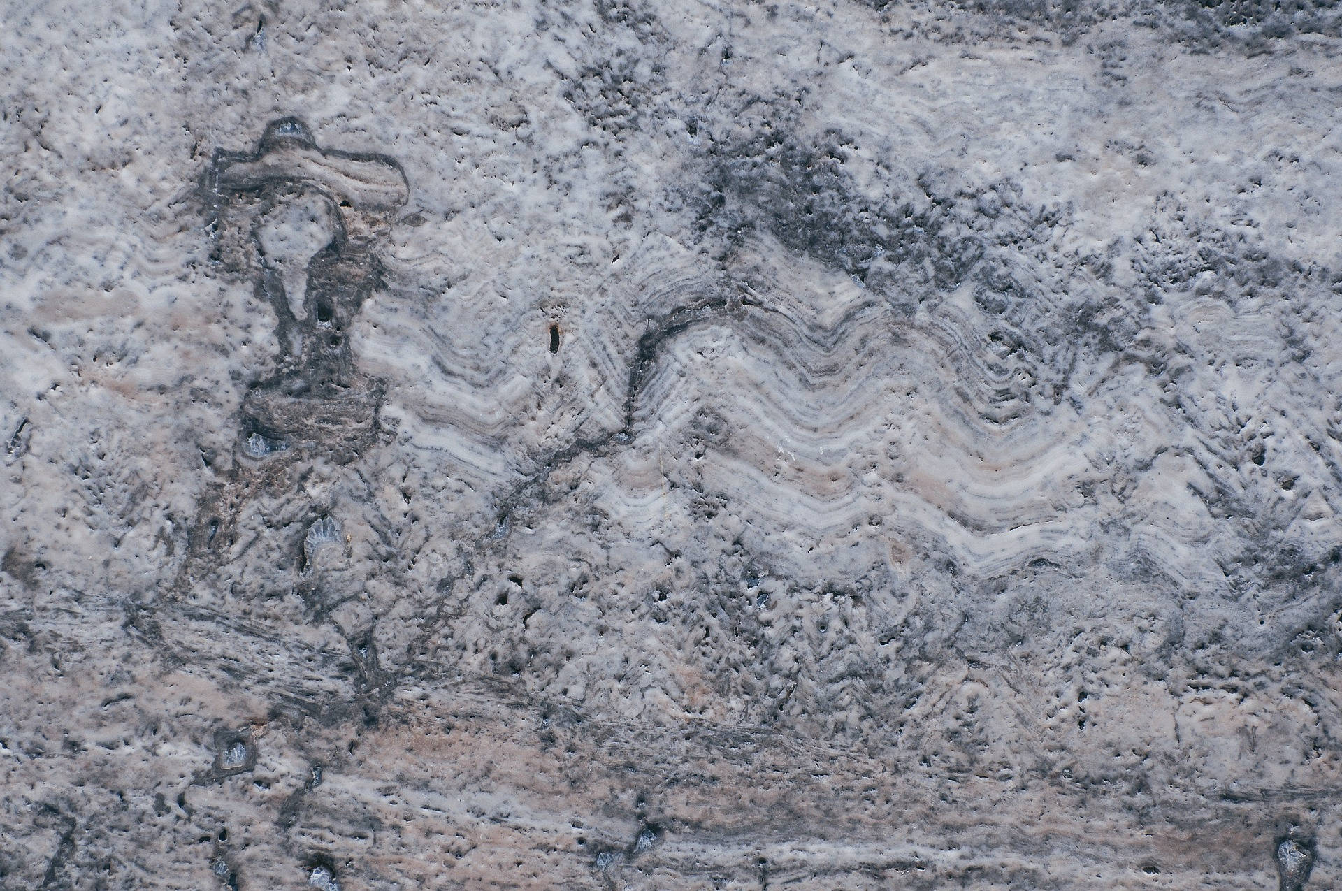 cracked milky marble, textured stone surface, wavy gray beige and black mineral veins, Full HD Desktop Wallpaper