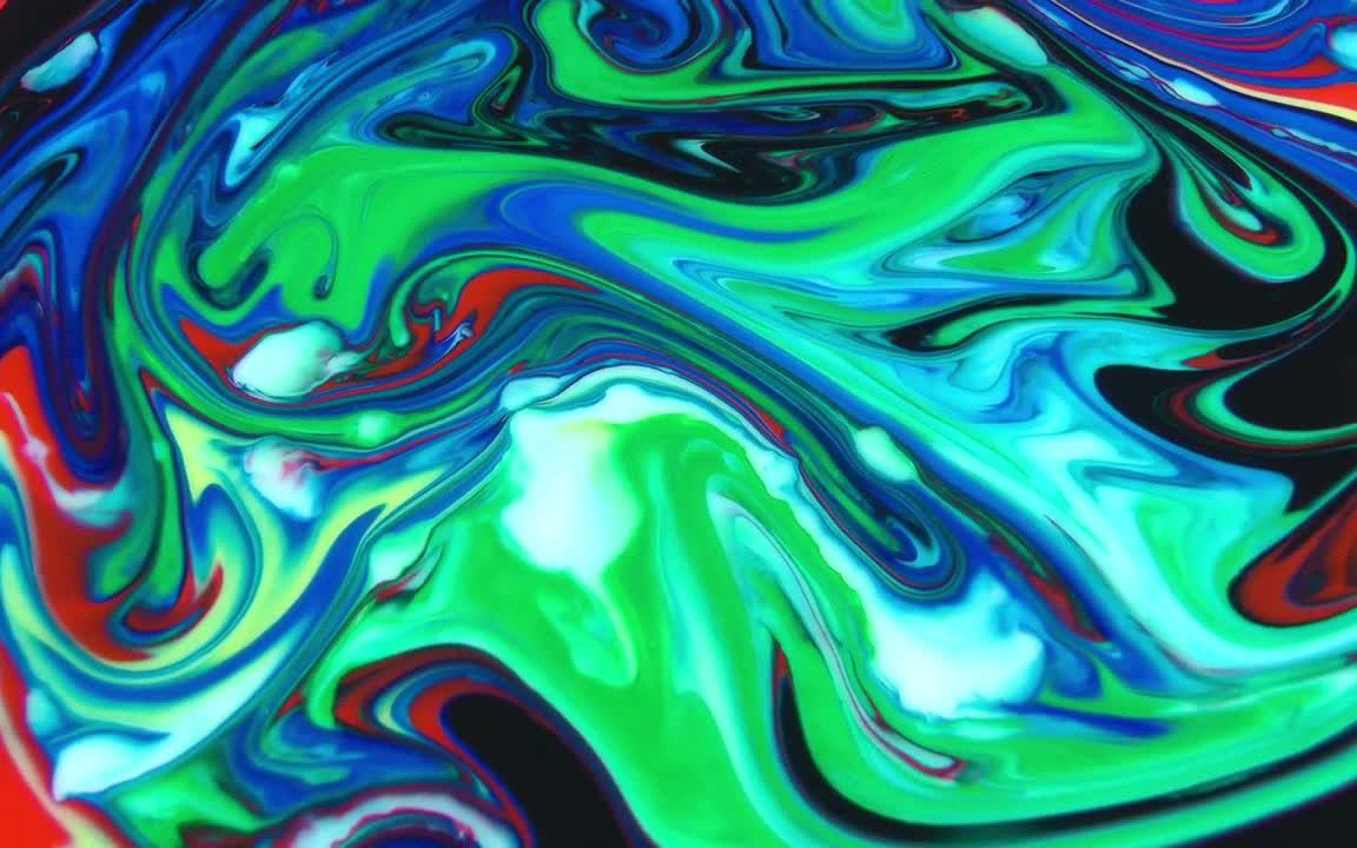 neon green, blue, red, Full HD Desktop Wallpaper