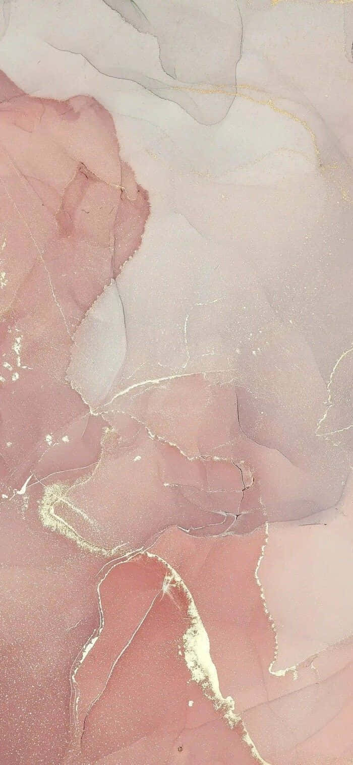 pink, gold, white background, HD Phone Wallpaper