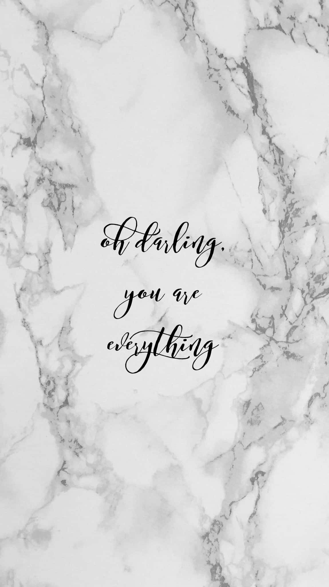 Marble iPad, black cursive text, white and gray marble background, Full HD Phone Wallpaper